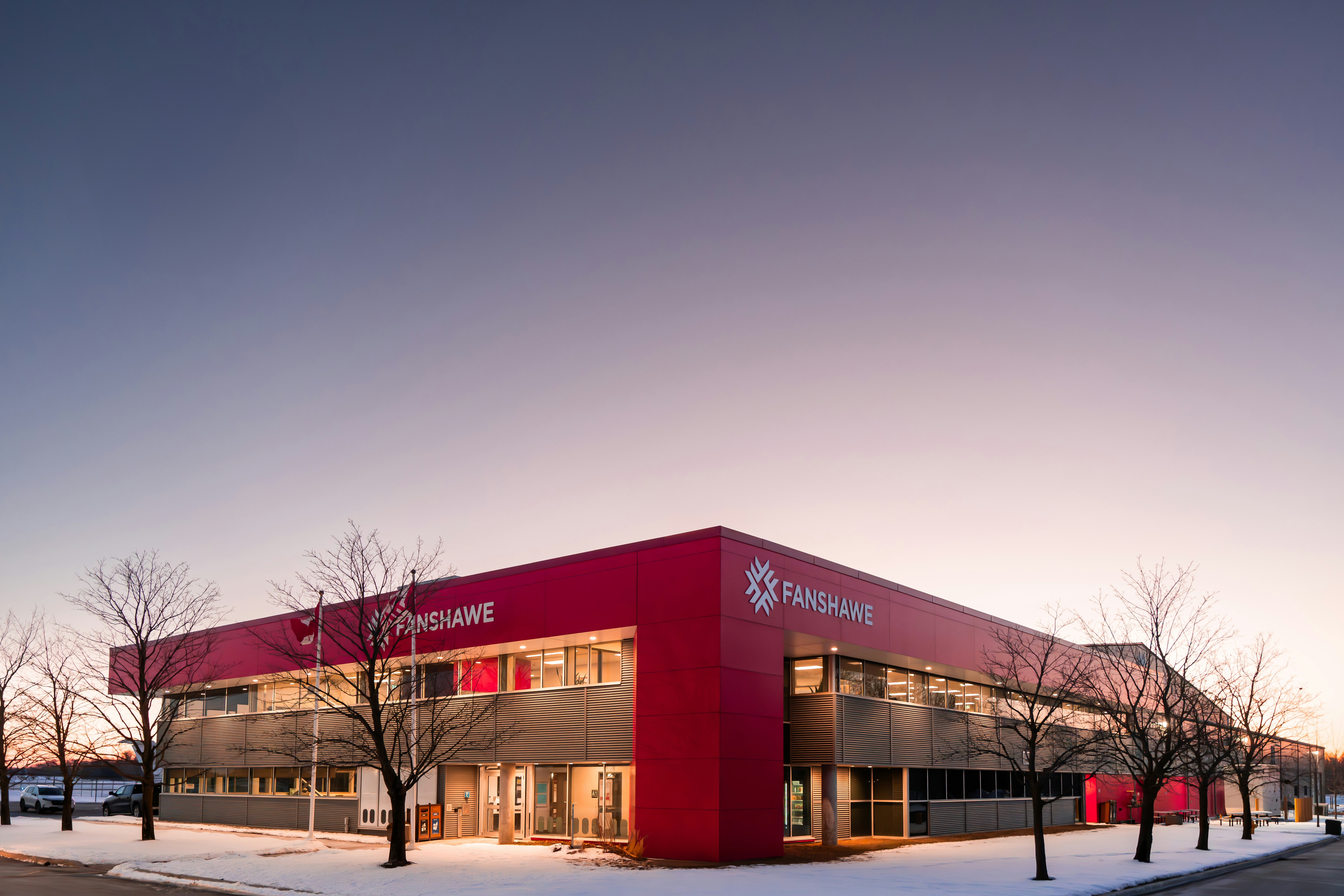 Modern campus building