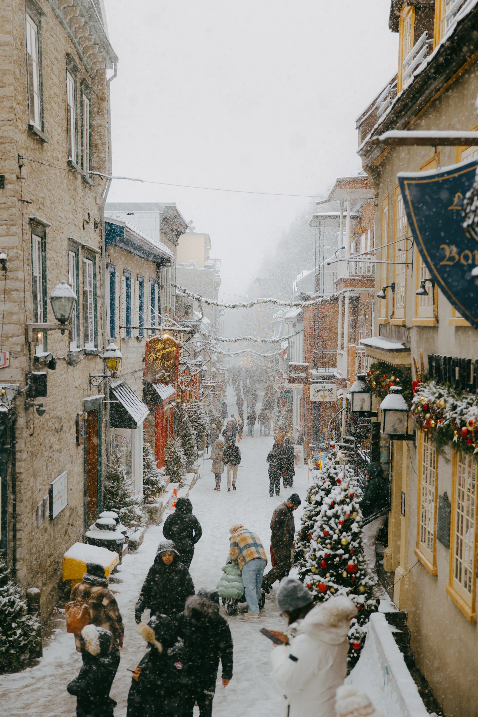 Le Vieux-Québec sous la neige