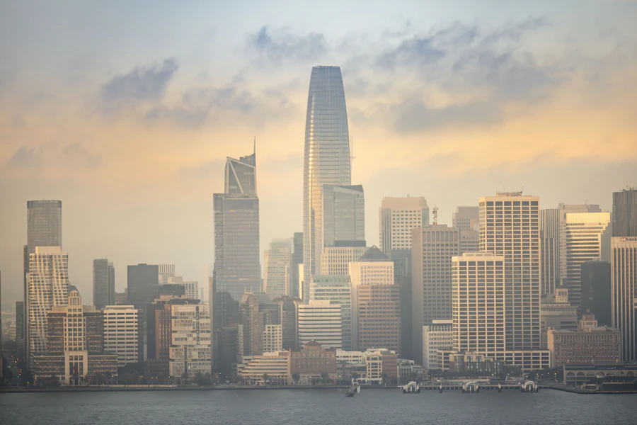 Sunrise over a financial-district skyline — breakthrough and exit timing