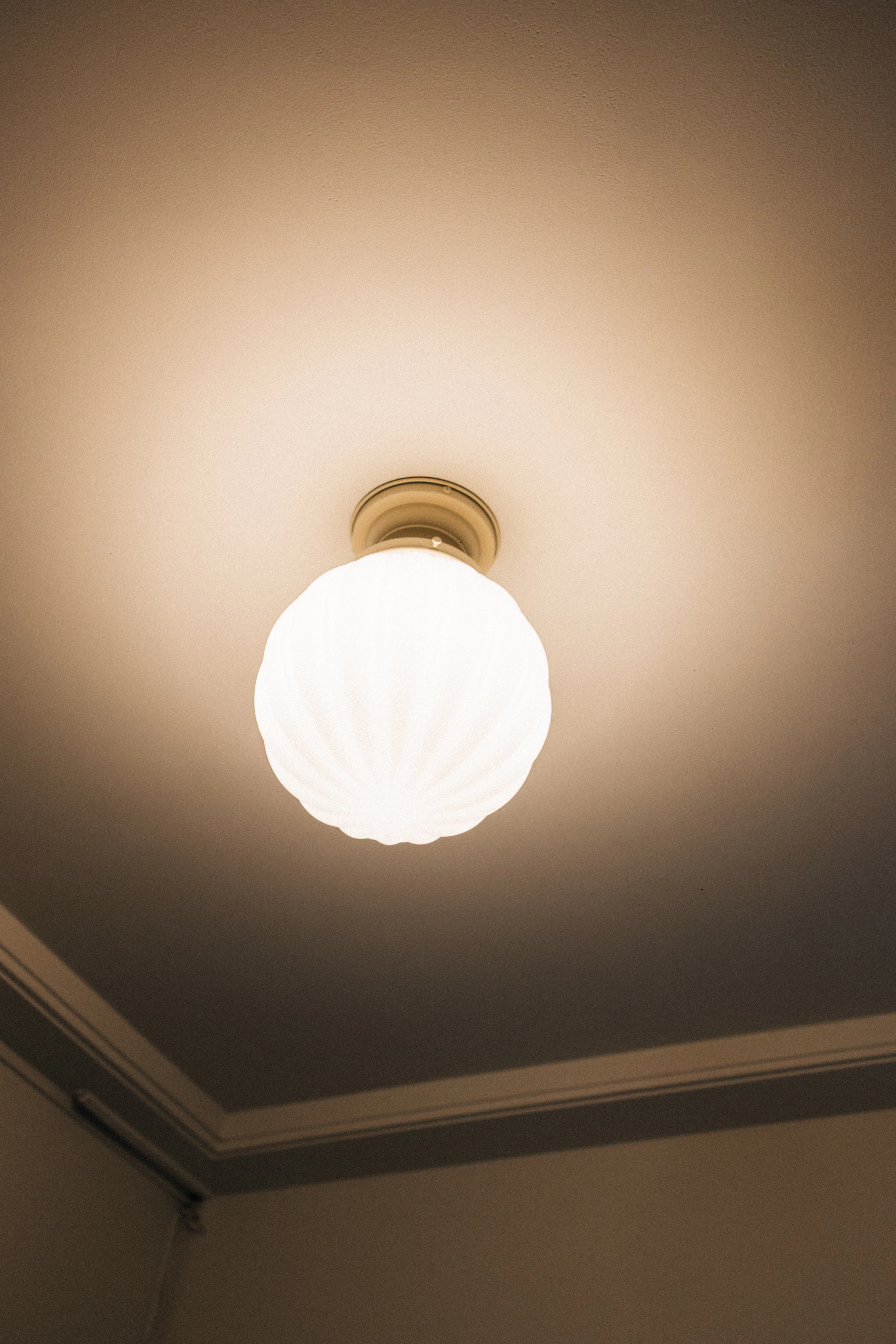 Ceiling light in a room