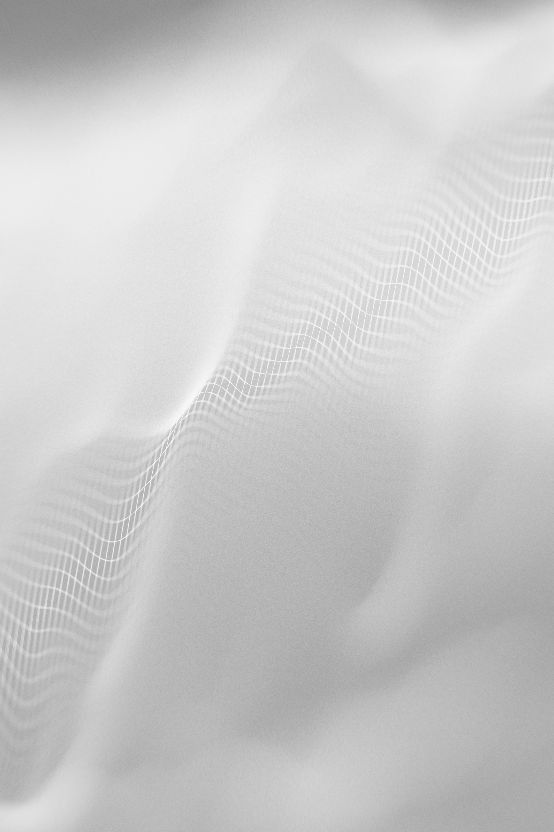 Abstract white mesh wave pattern with soft lighting