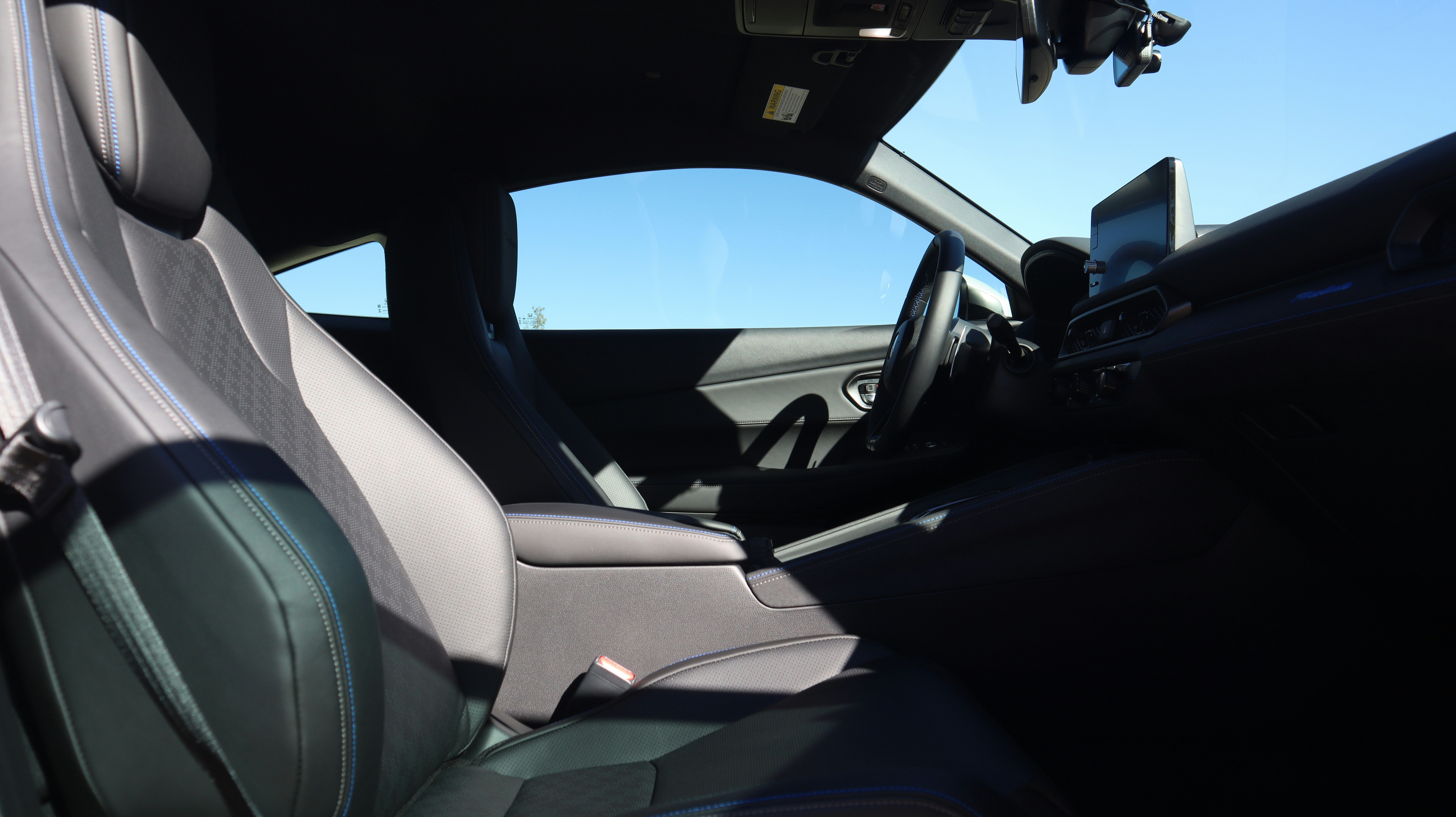 Interior view of a modern car cockpit