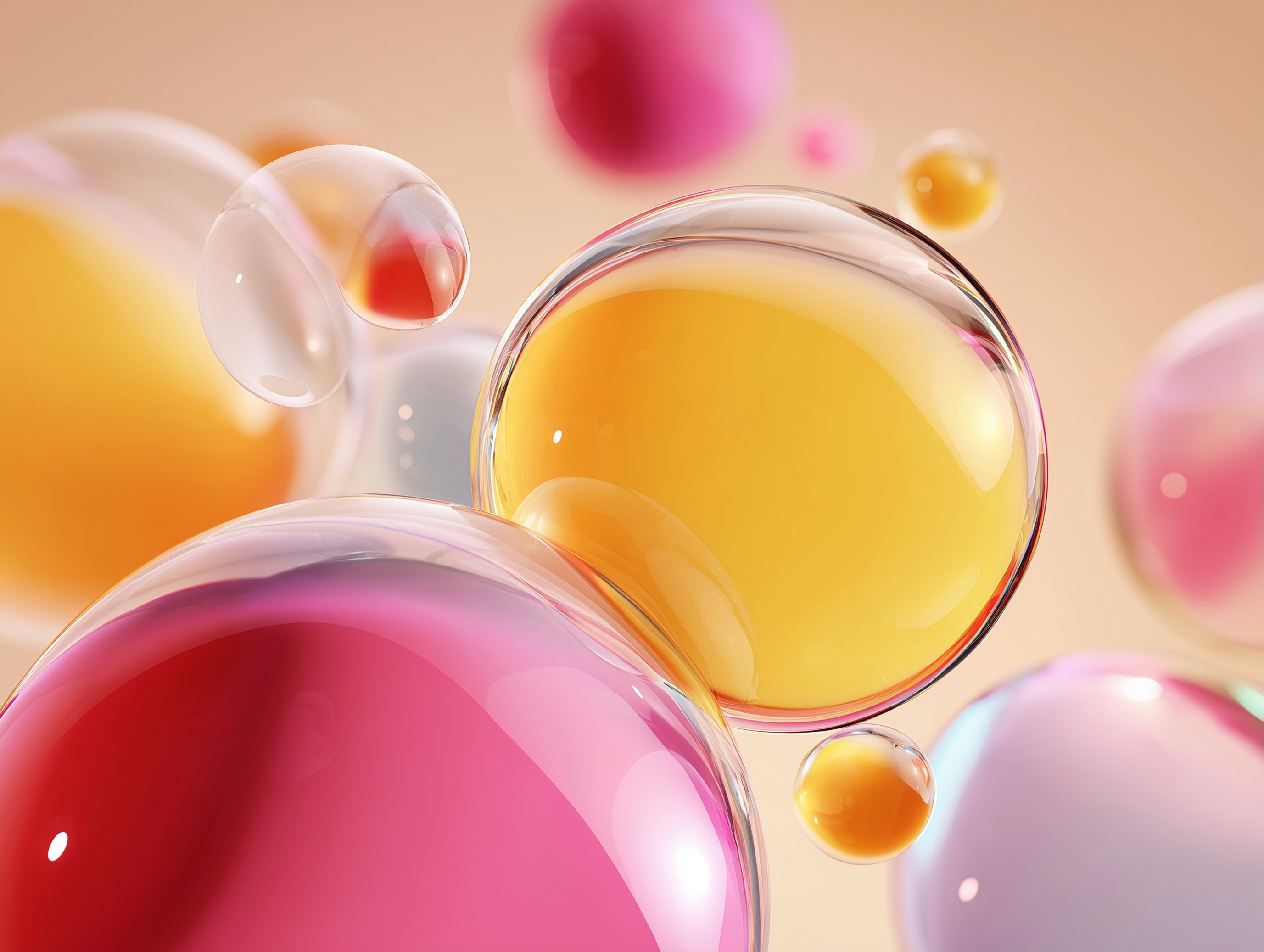 Smooth liquid gradient abstract background