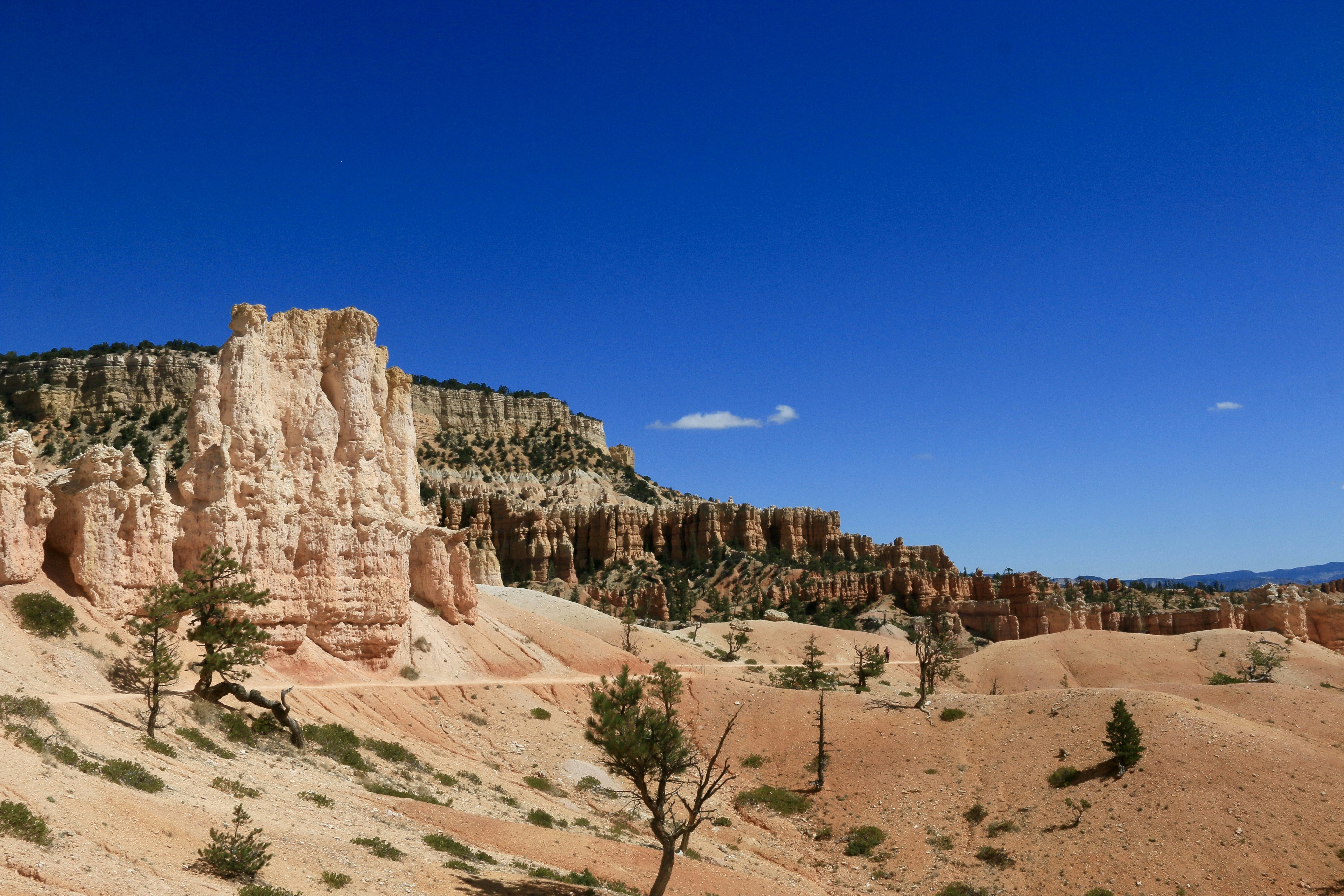 Desert landscape with hoodoos and blue sky photo – Free Desert ...