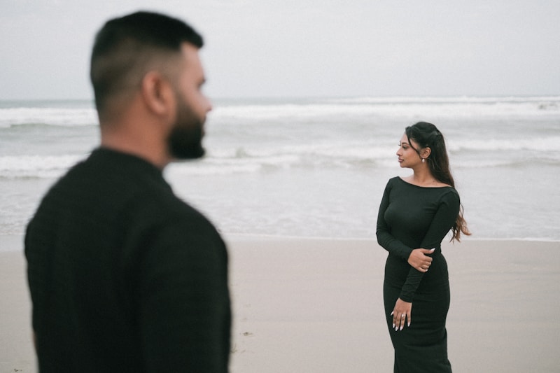 Couple enjoying beach sunset Adelaide
