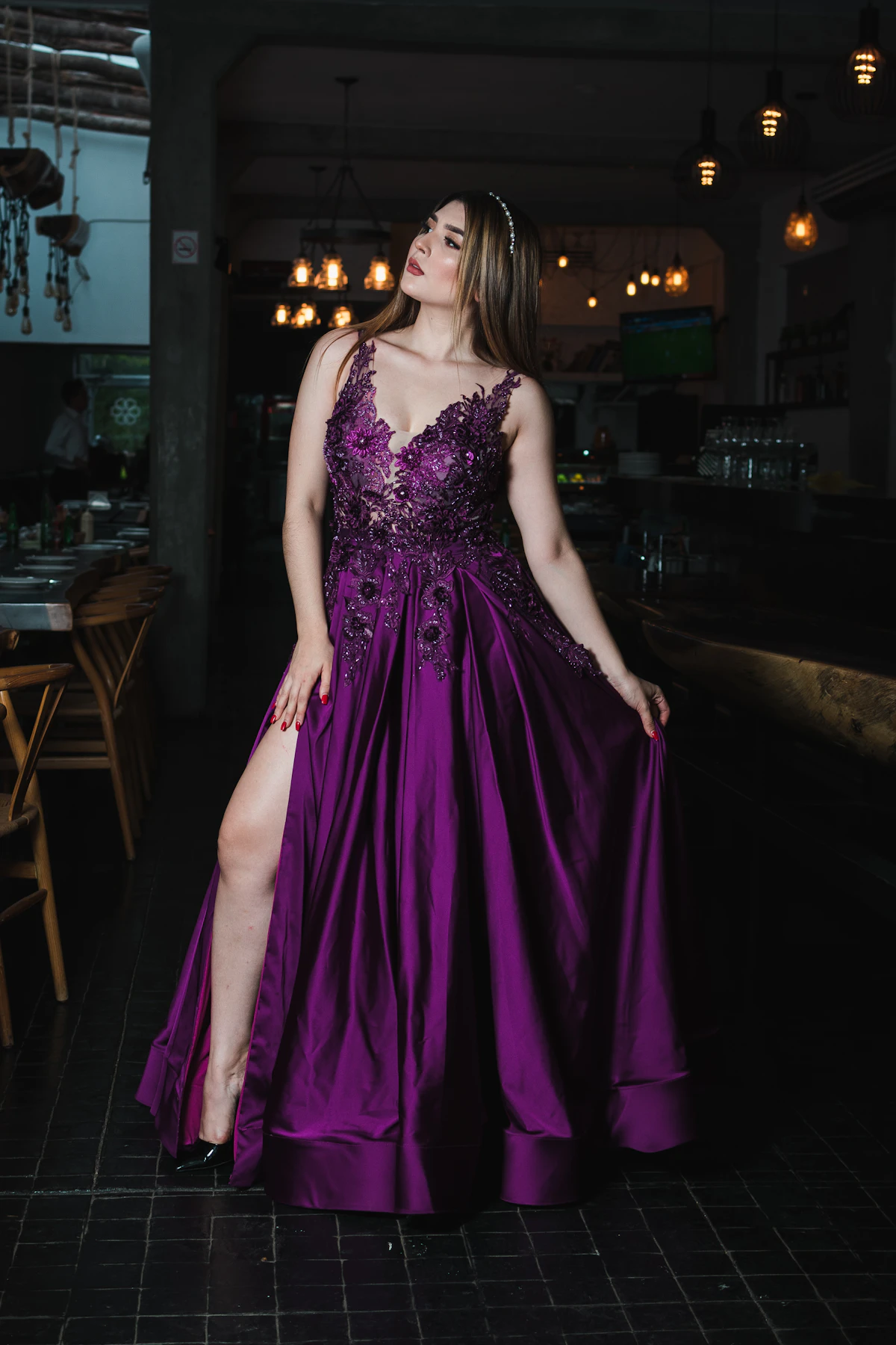 Aurora Beaded Ballgown thumbnail 3