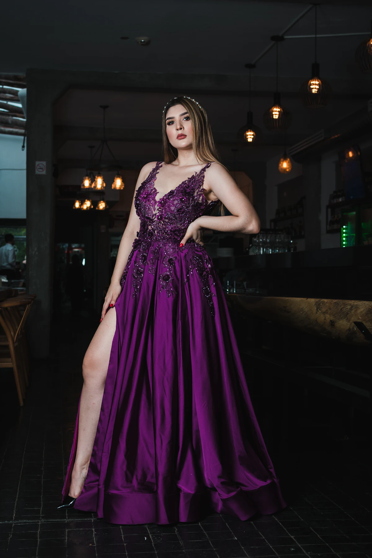 Midnight Sequin Gown