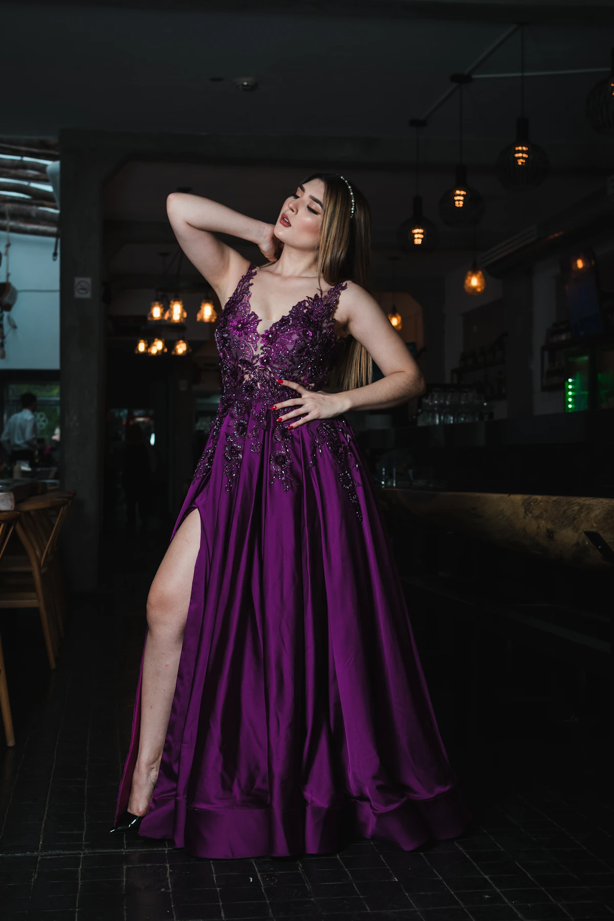 Aurora Beaded Ballgown alternate view