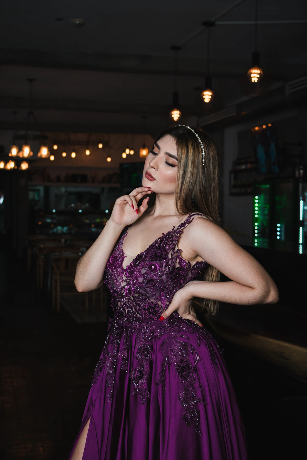 Aurora Beaded Ballgown