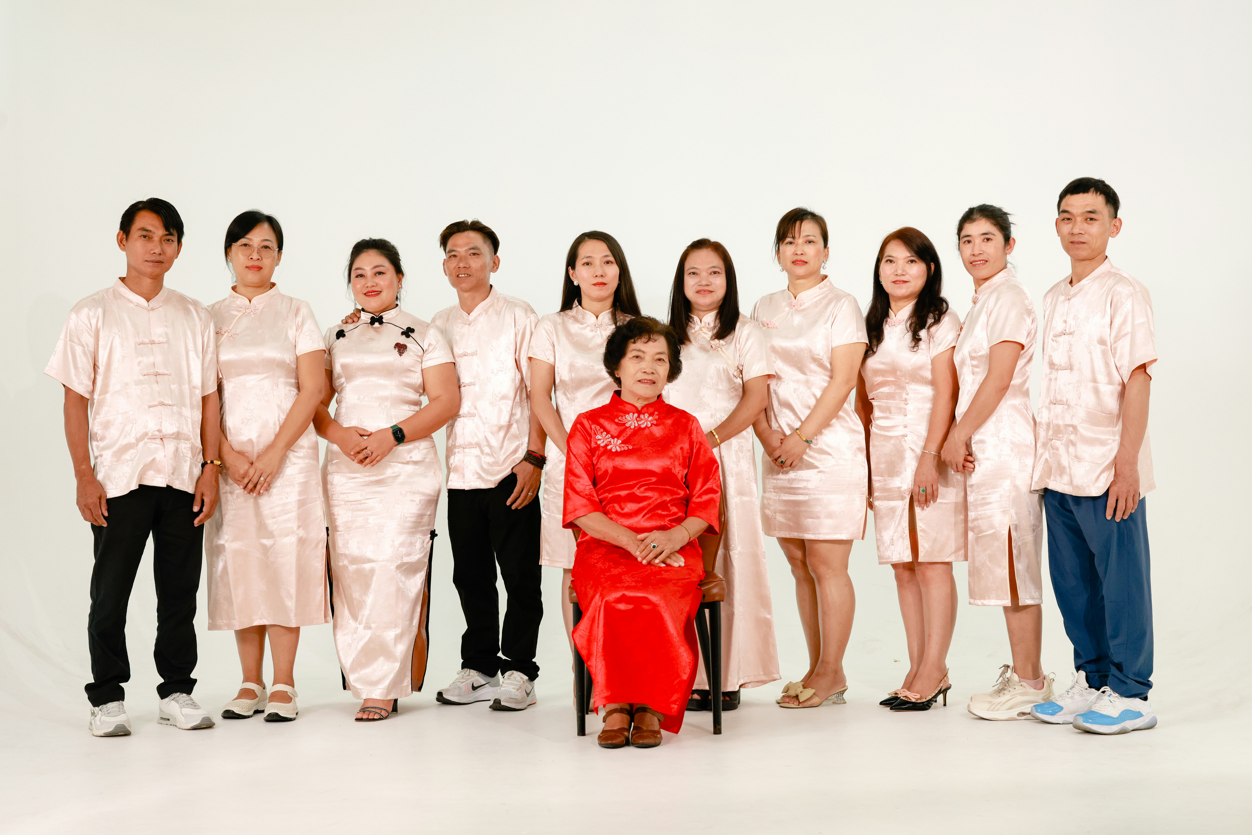 Gemeinschaftsfoto der Chormitglieder nach dem Konzert