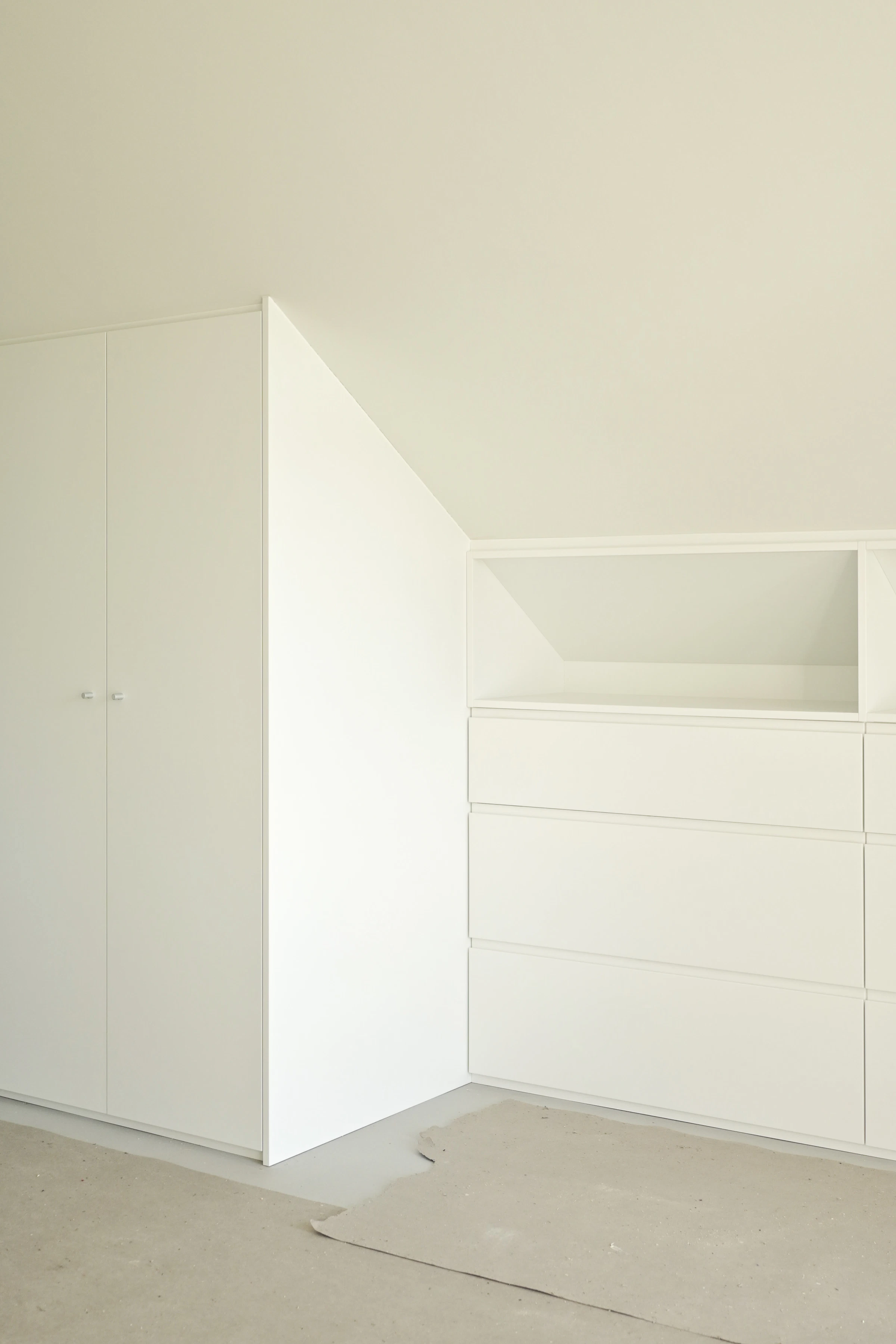 Illustrative image of a dressing room island