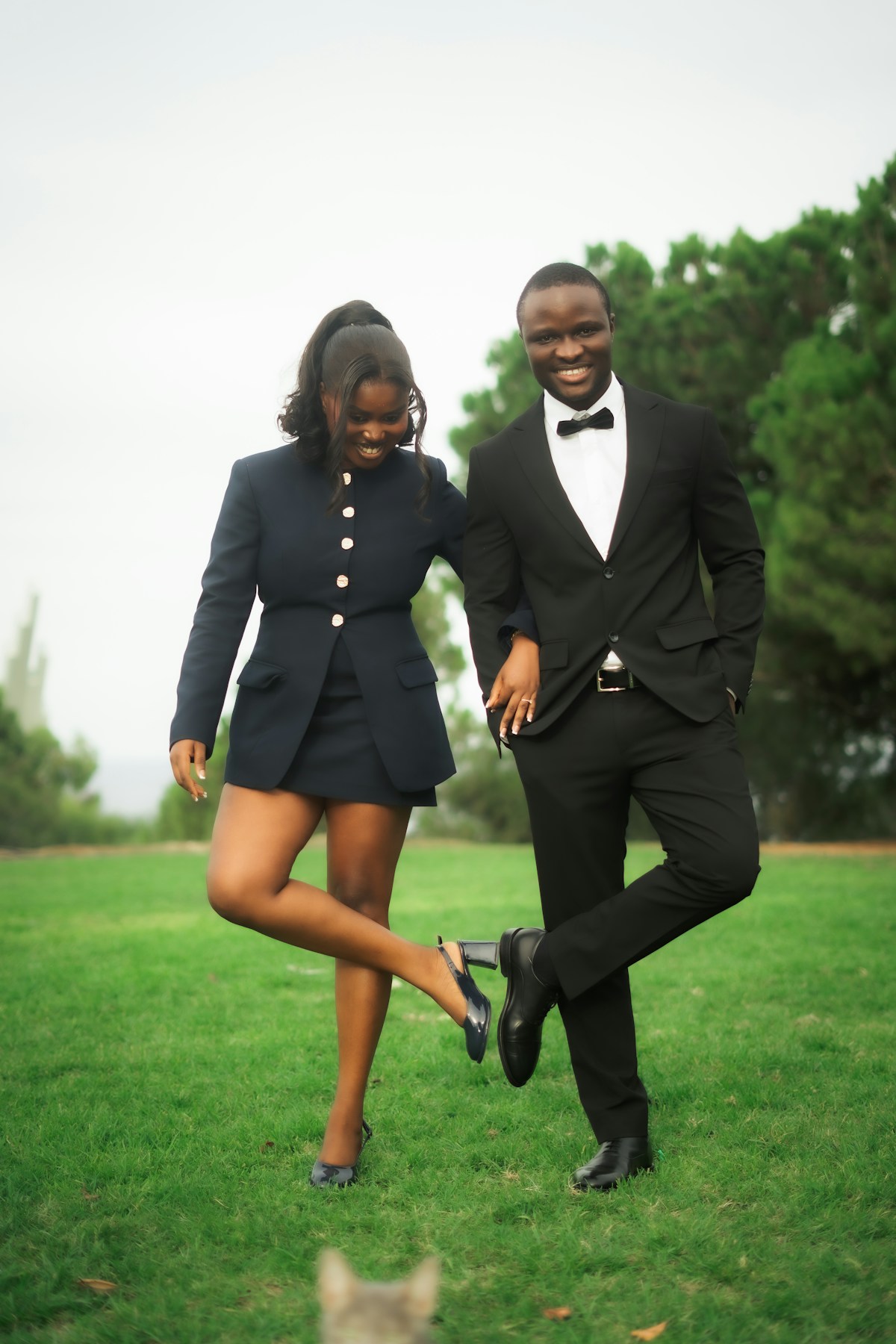 Black couple sharing a moment