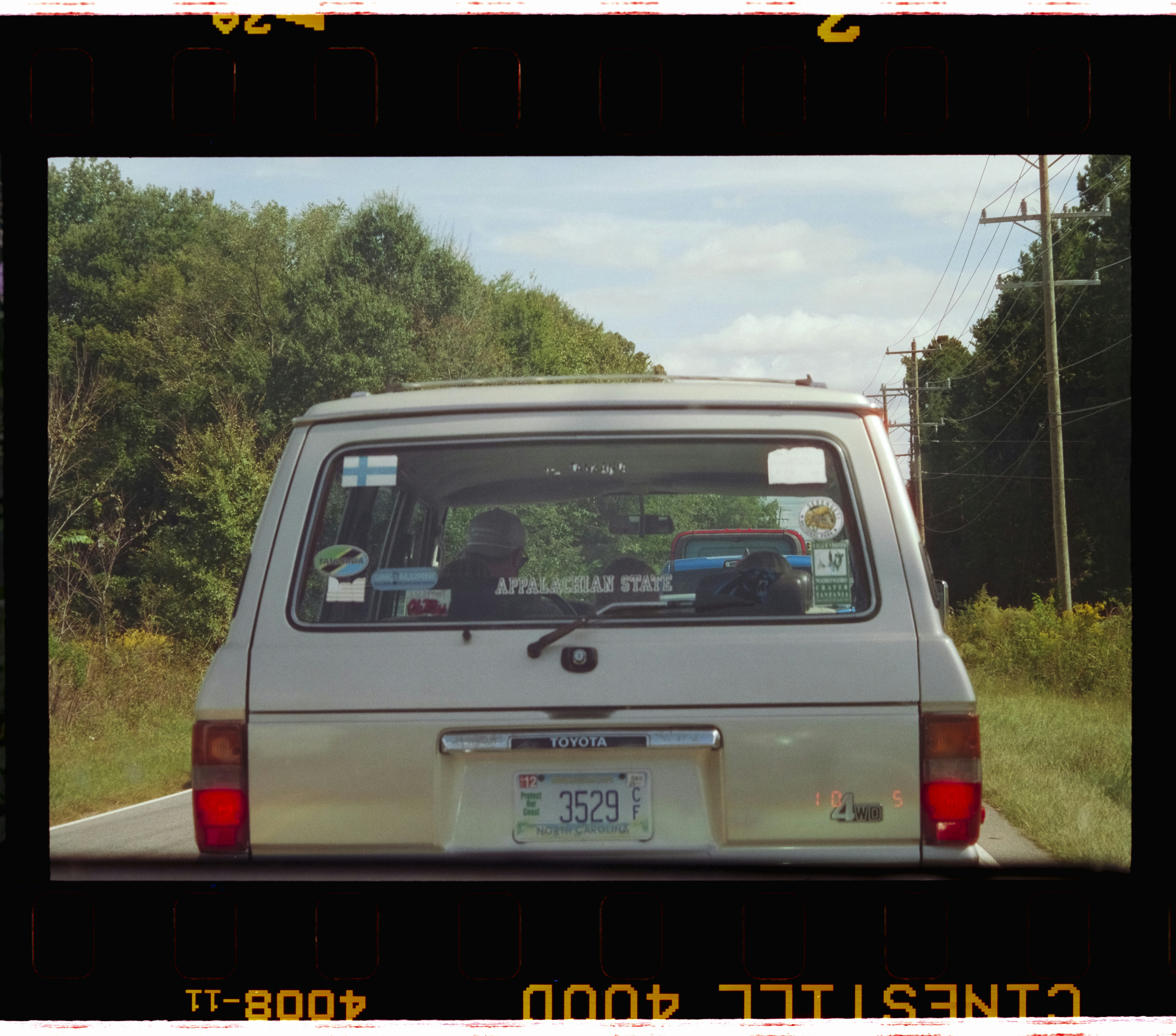 Screenshot of 12MP camera footage zoomed in on a license plate