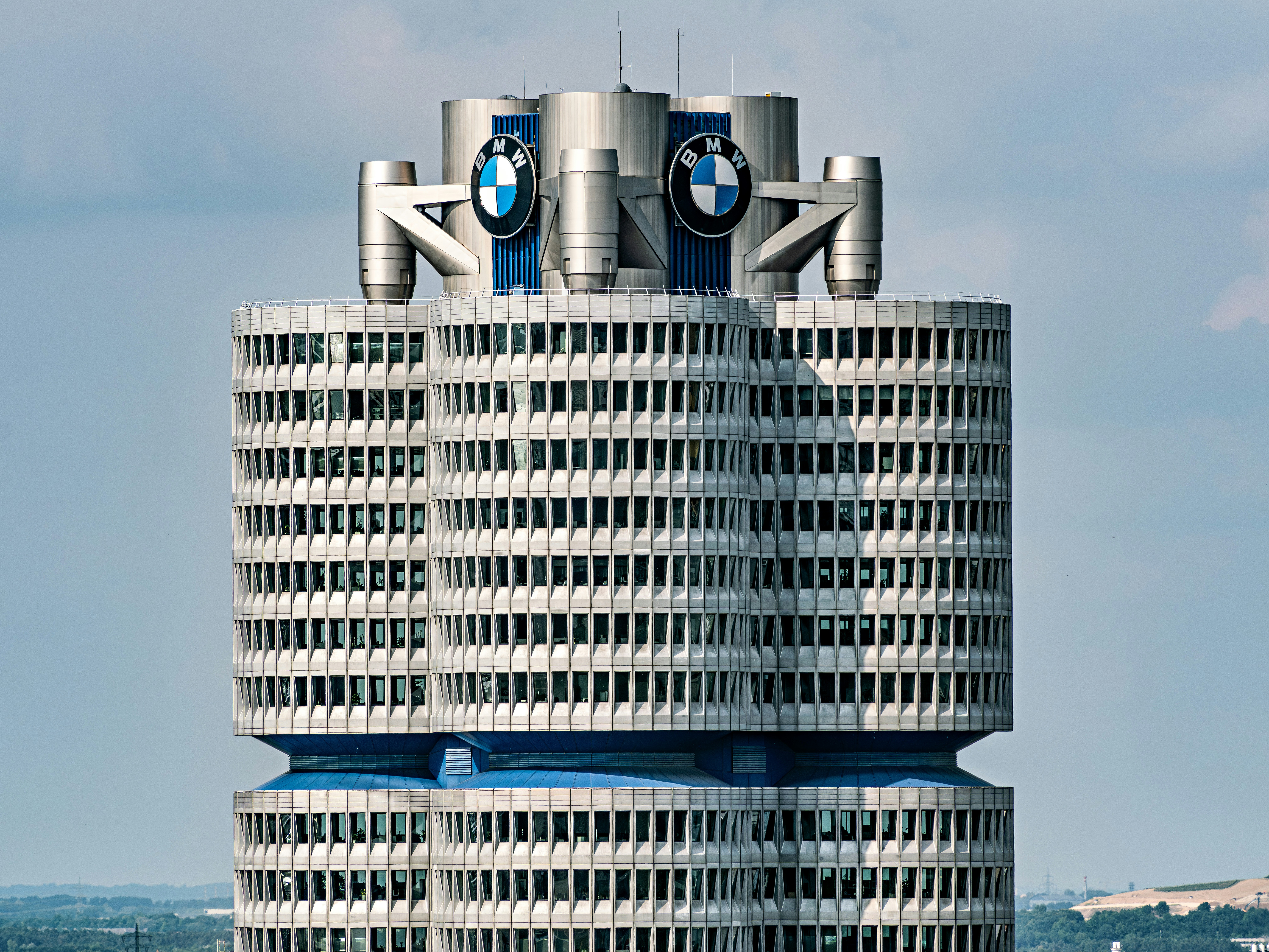 The iconic BMW headquarters building in munich