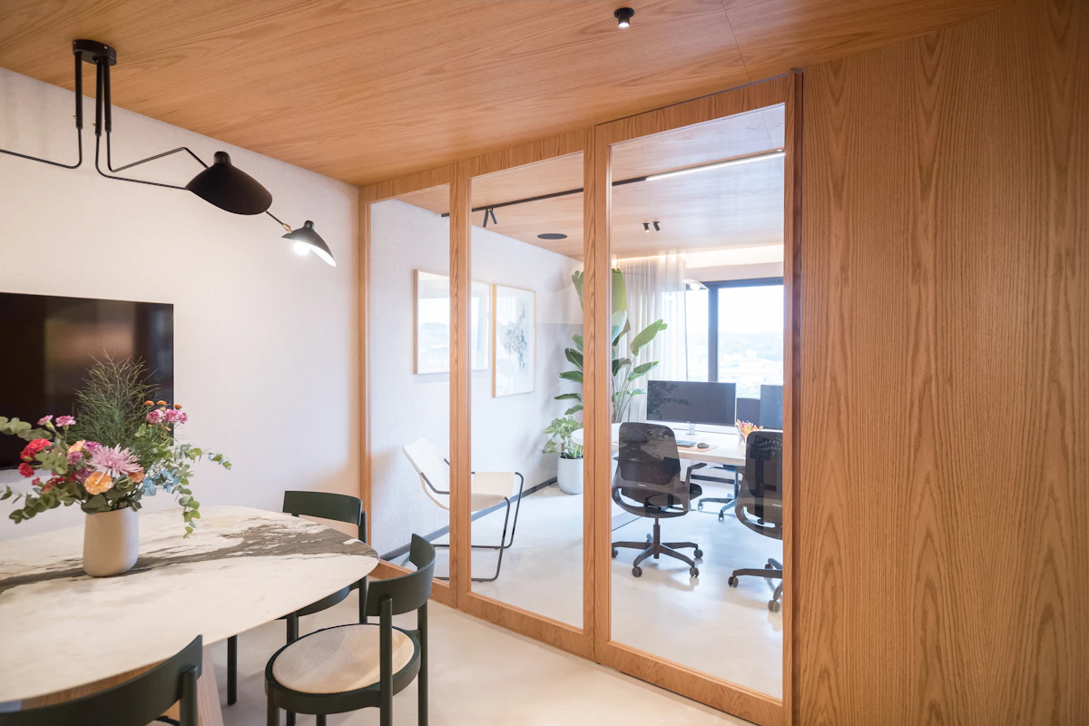 Zweiflügelige Schiebetür im Loft-Style
