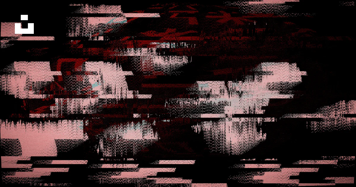 Red Distorted Background Distorted abstract background with red and white glitches. photo – Free ...