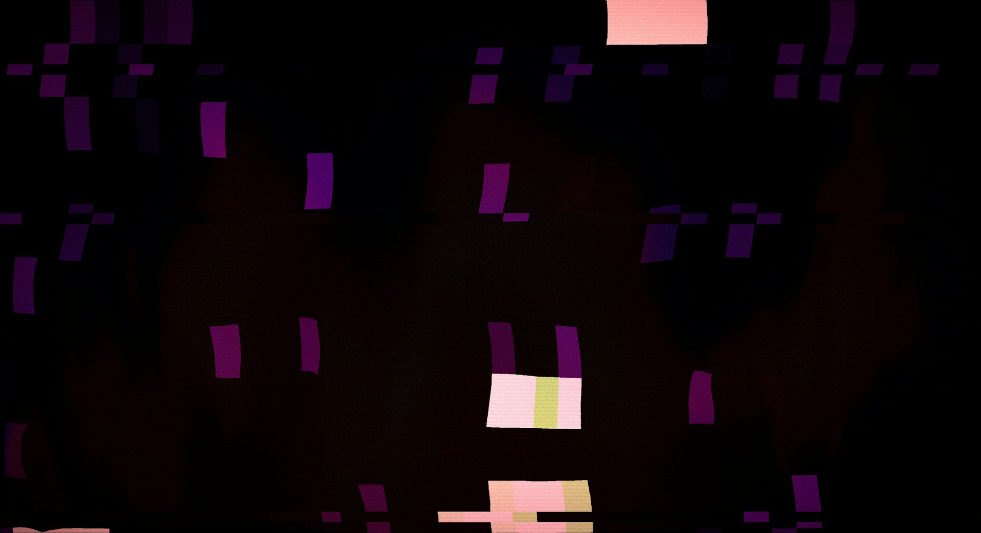 Abstract dark background with purple and white shapes