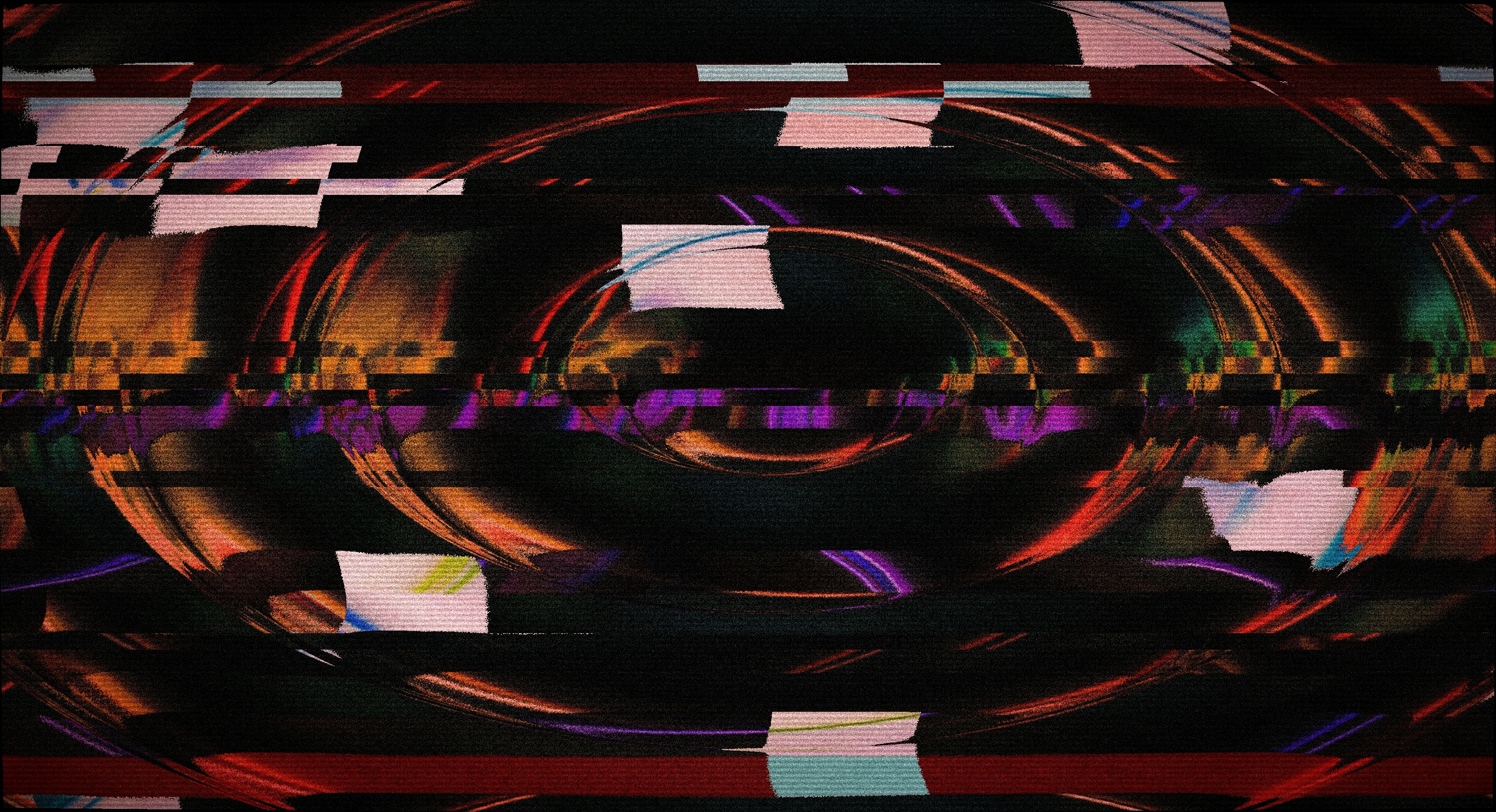 Abstract distorted colorful background with digital glitch effect