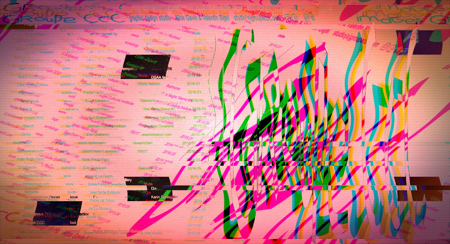 Colorful abstract lines over a textured background