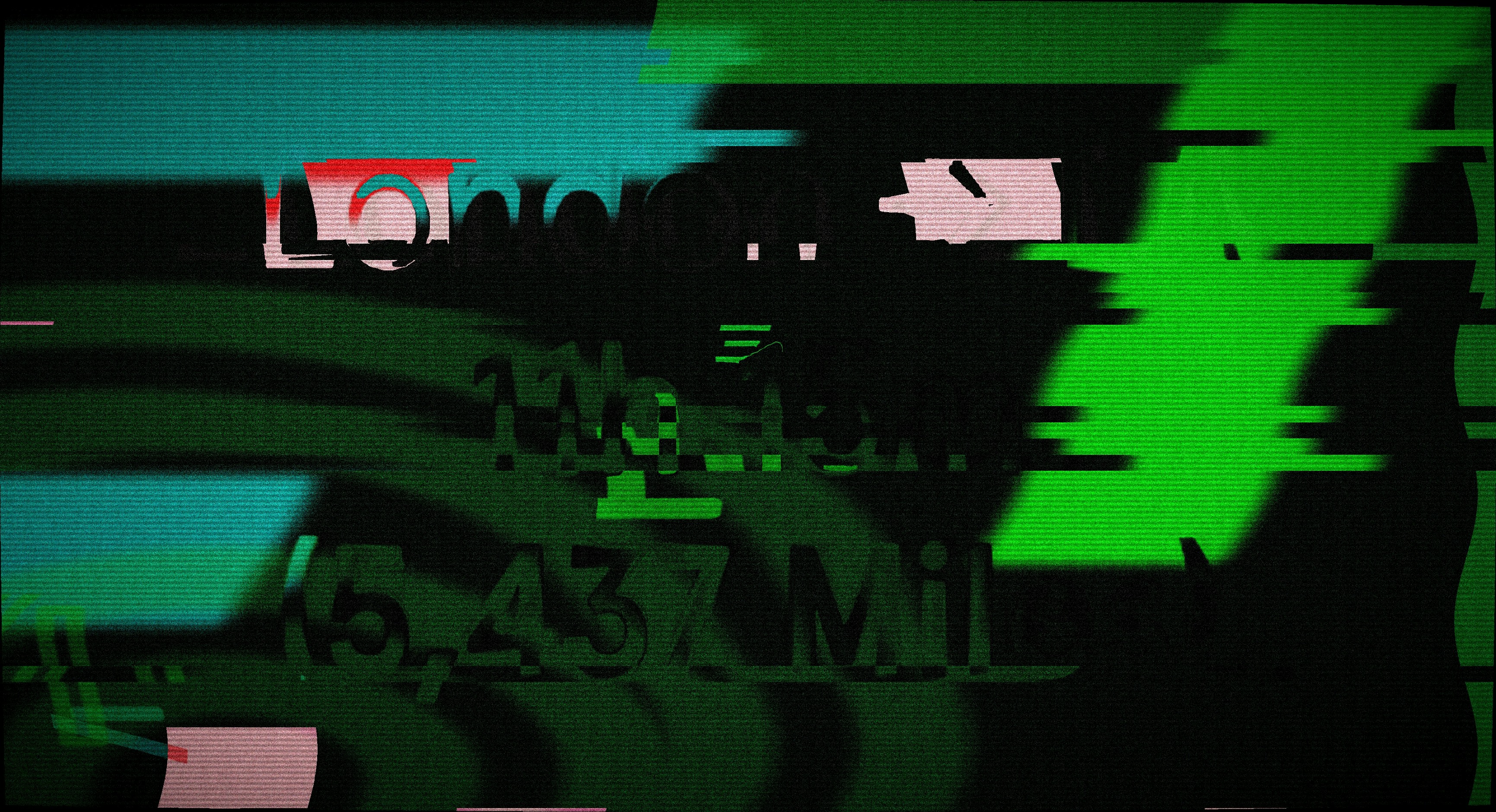 Abstract glitch art with digital distortion effects