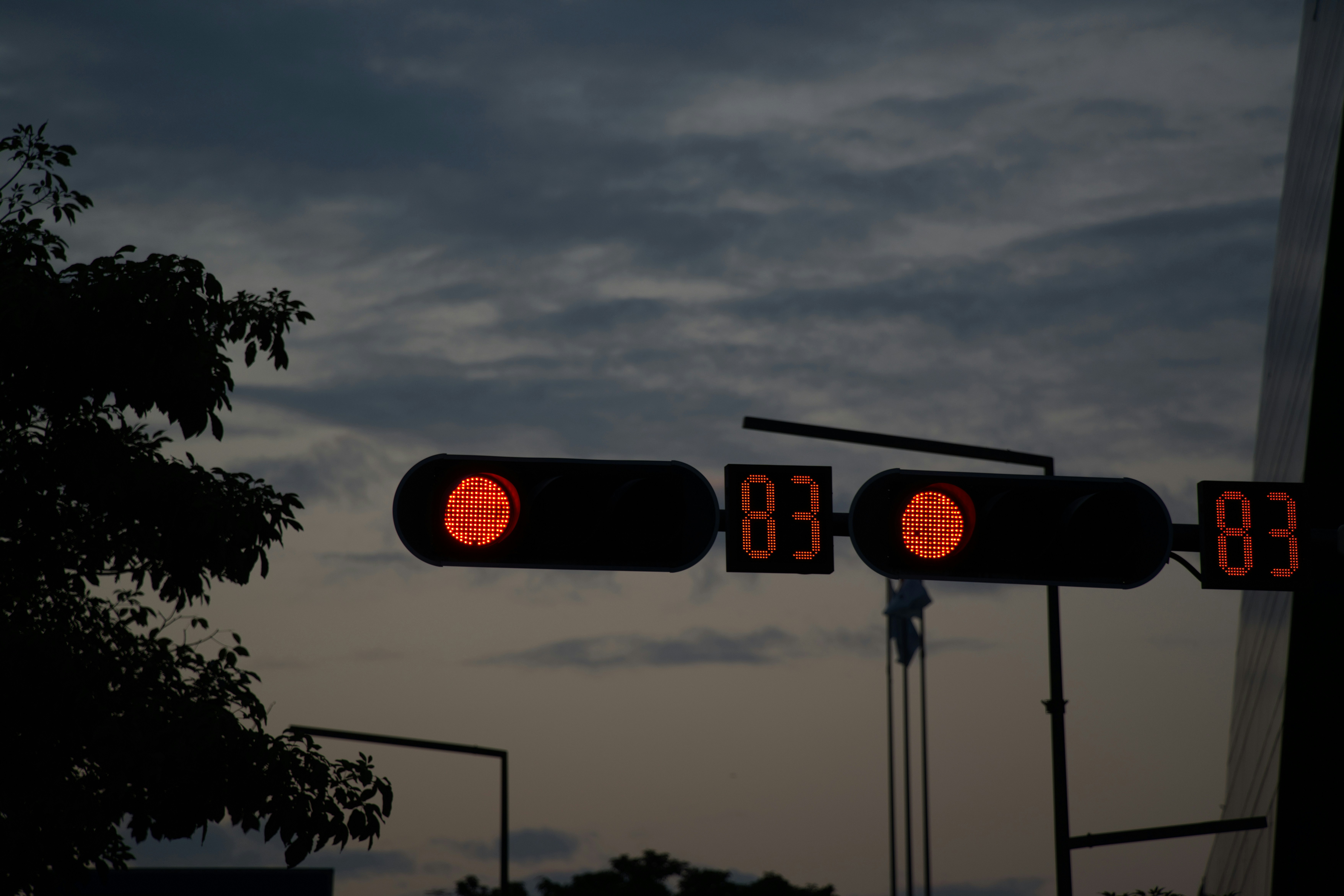 Traffic lights countdown
