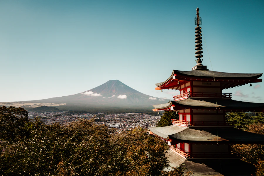 Chureito Pagoda with Mount Fuji, Japan