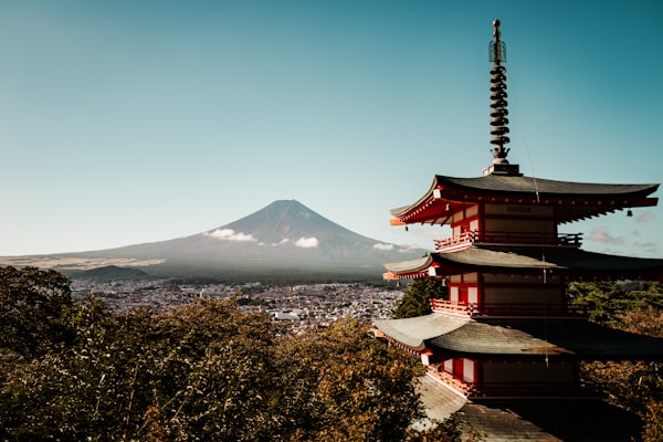 静岡エリア 富士山と五重塔