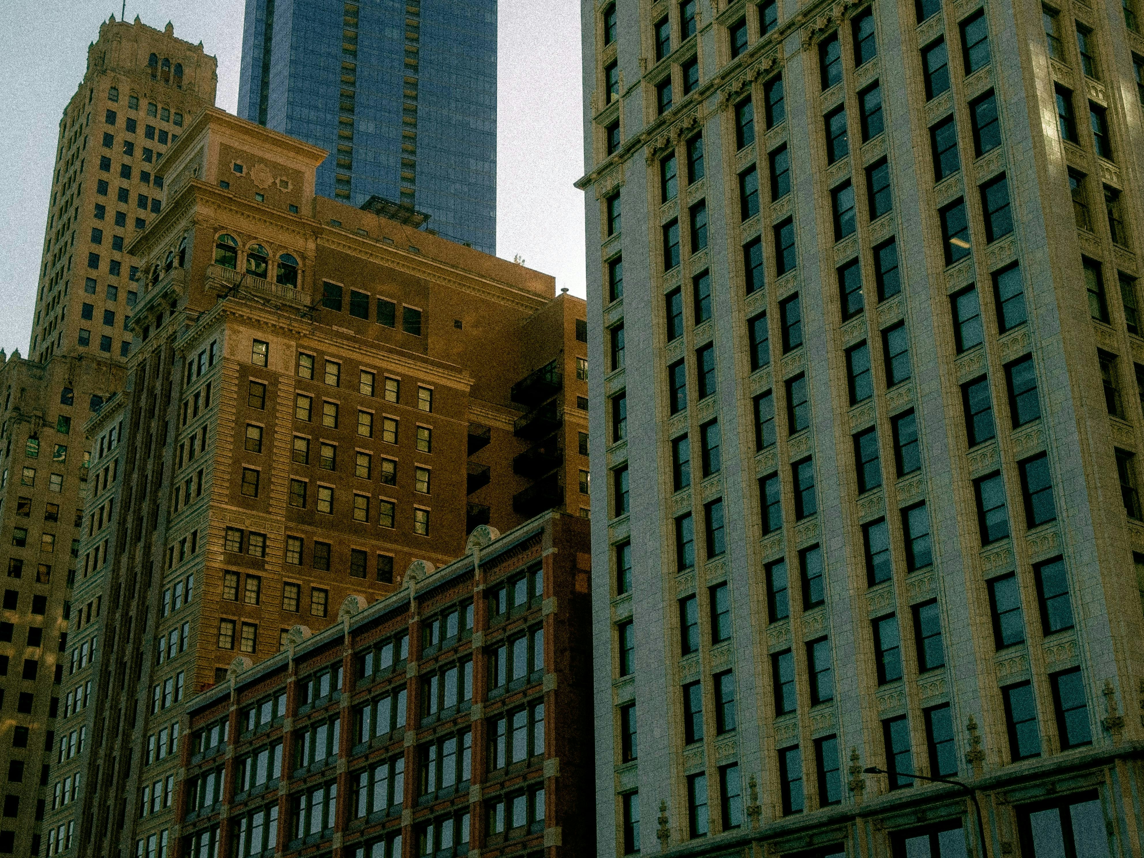 Tall buildings in a city skyline