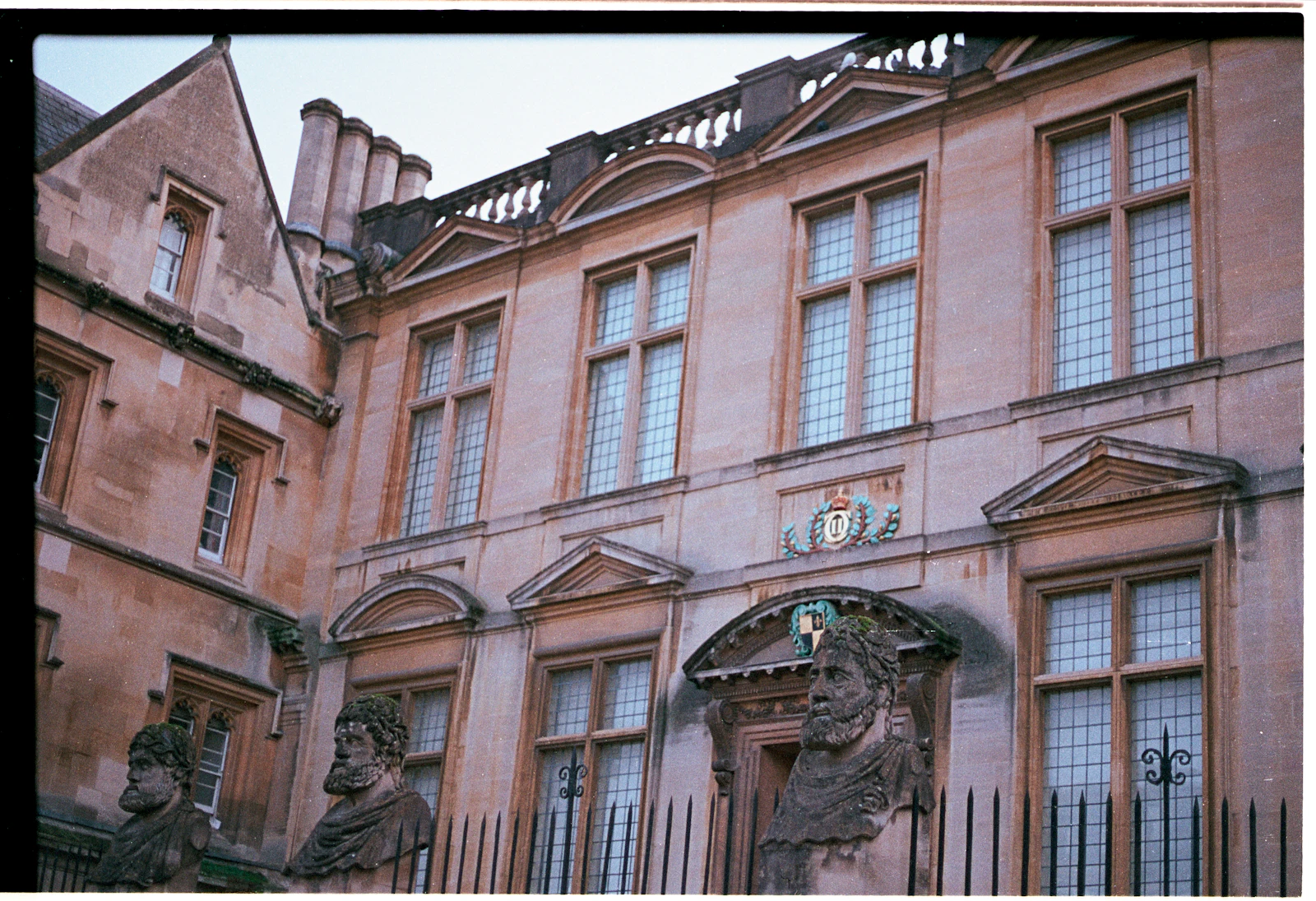 Classical stone building with ornate architectural details