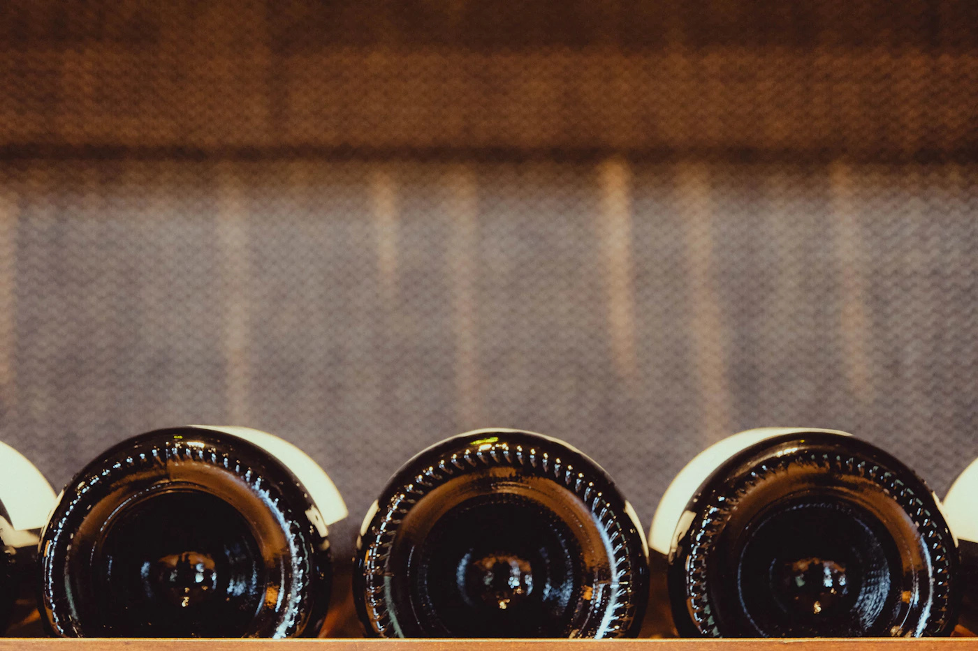 Wine bottles · row