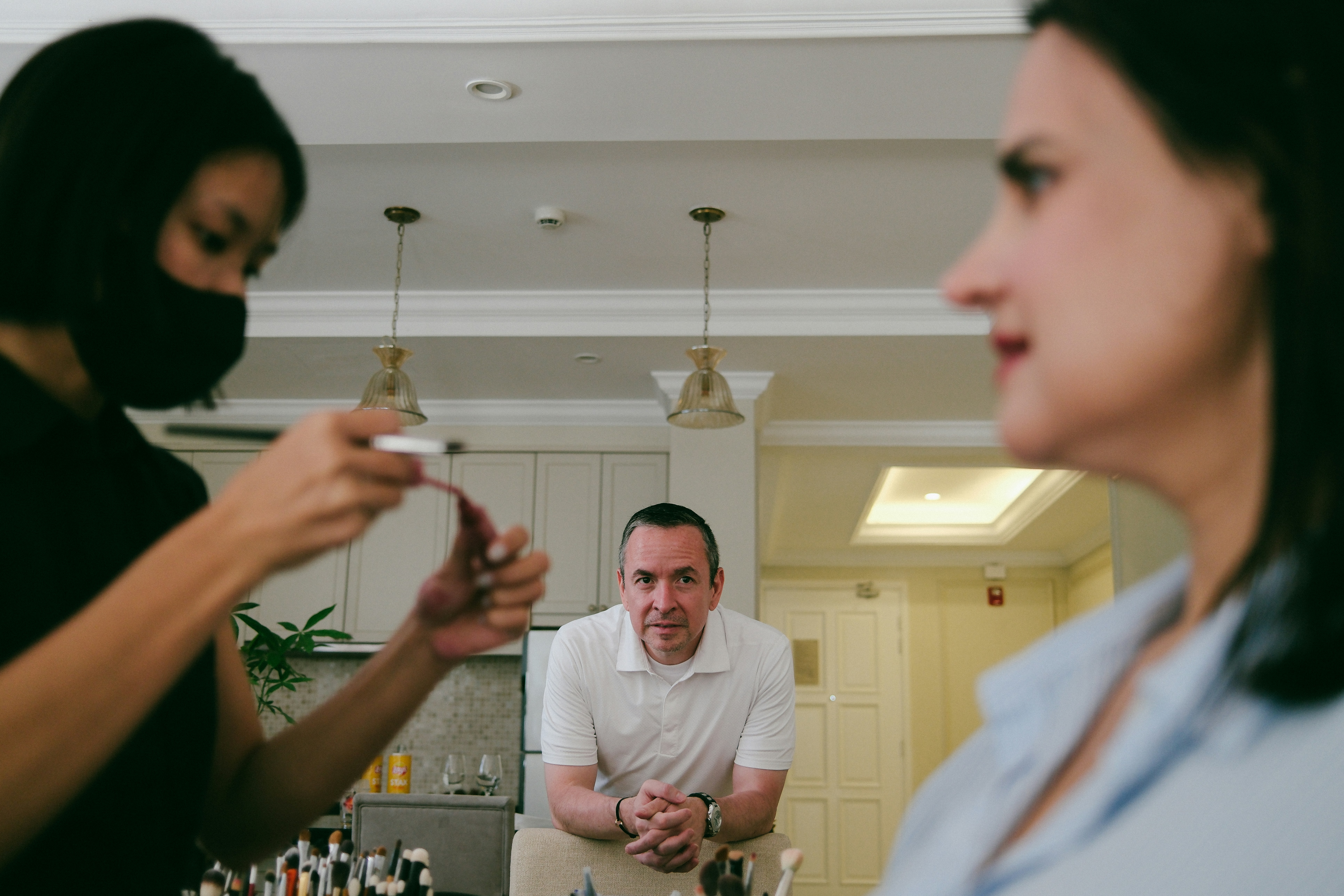 Woman Applying Makeup