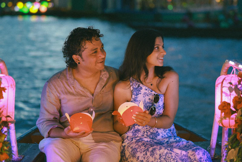 Scenic sunset landscape