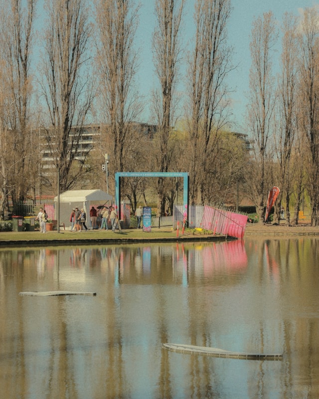 야외 축제 풍경