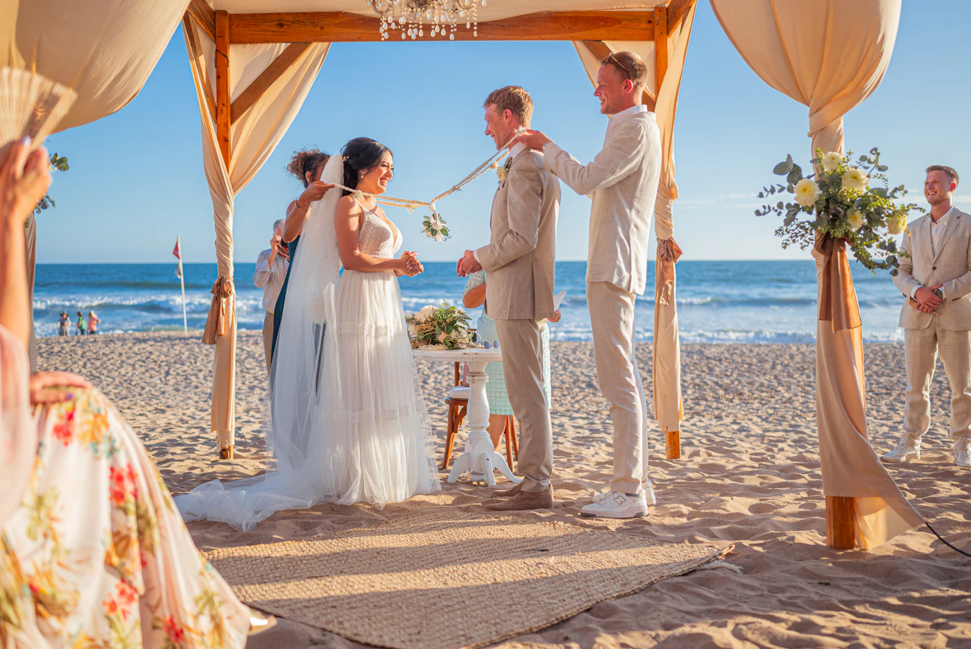 How to write personalized wedding vows examples — A couple shares personal vows during their wedding ceremony.