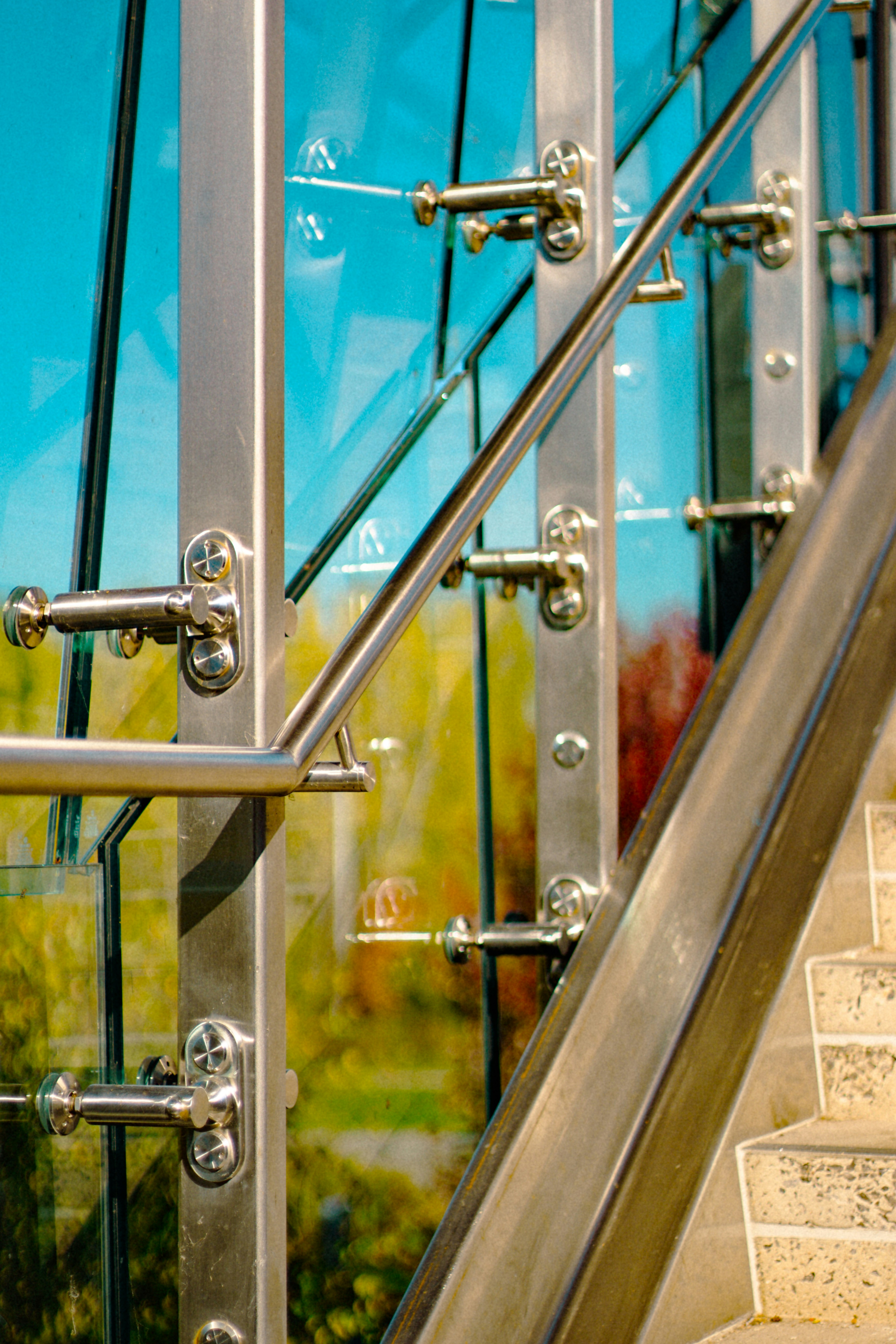 modern glass railing