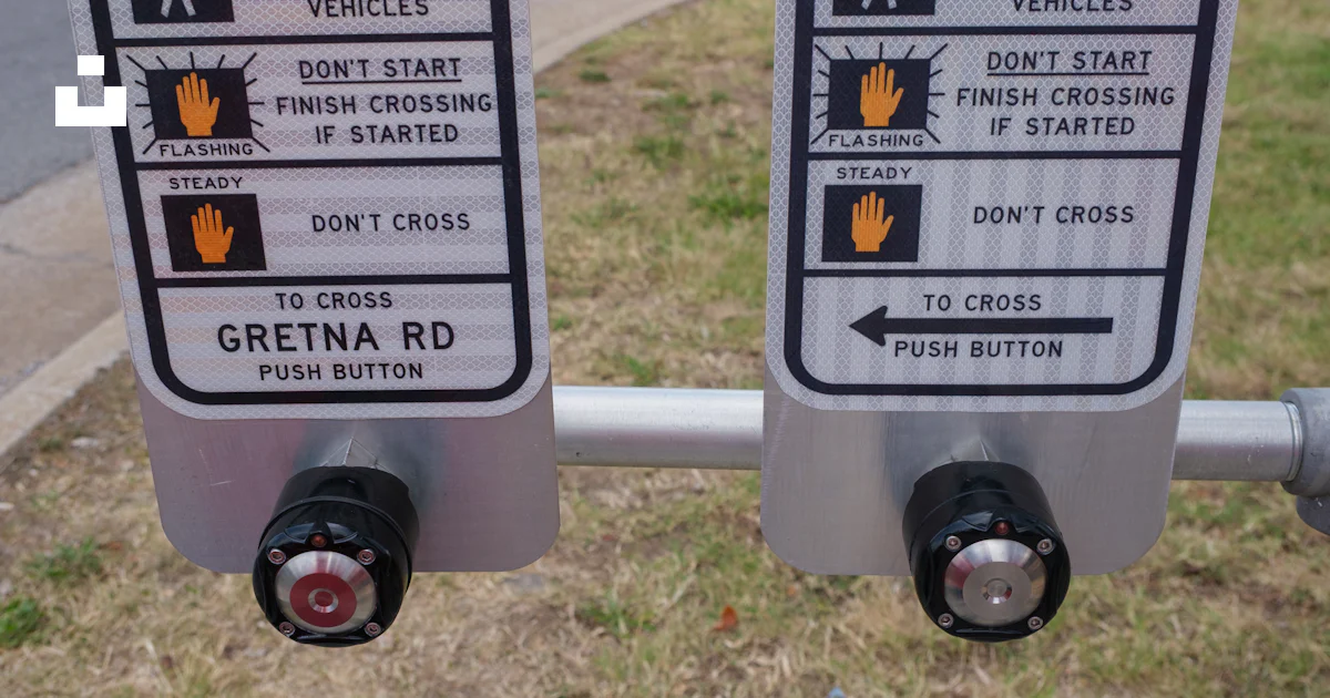 Two pedestrian crossing signal push buttons photo – Free Transportation ...
