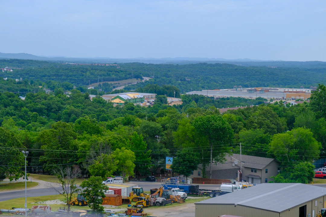 Excavator equipment yard