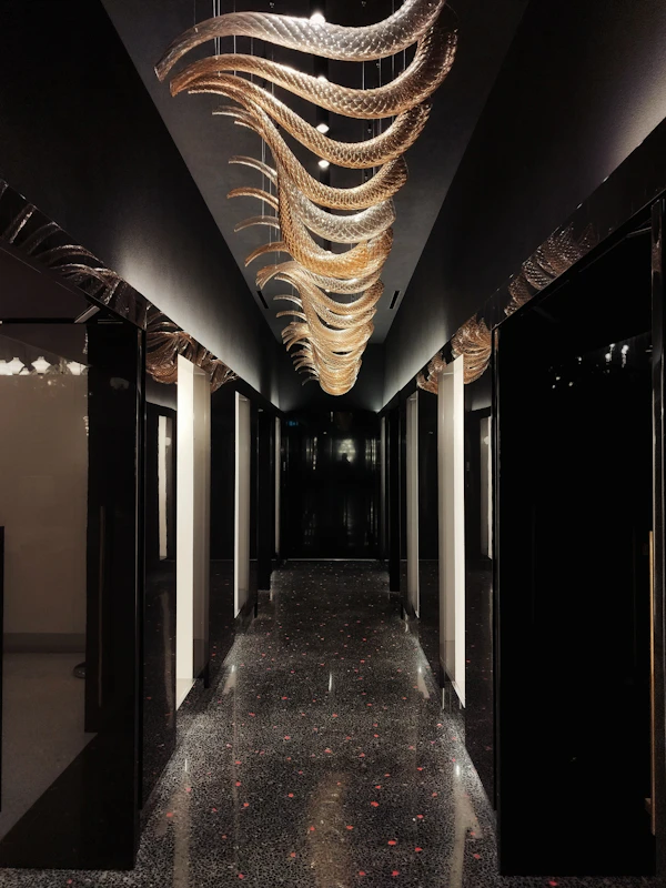Contemporary hallway near The Fireplace Suite