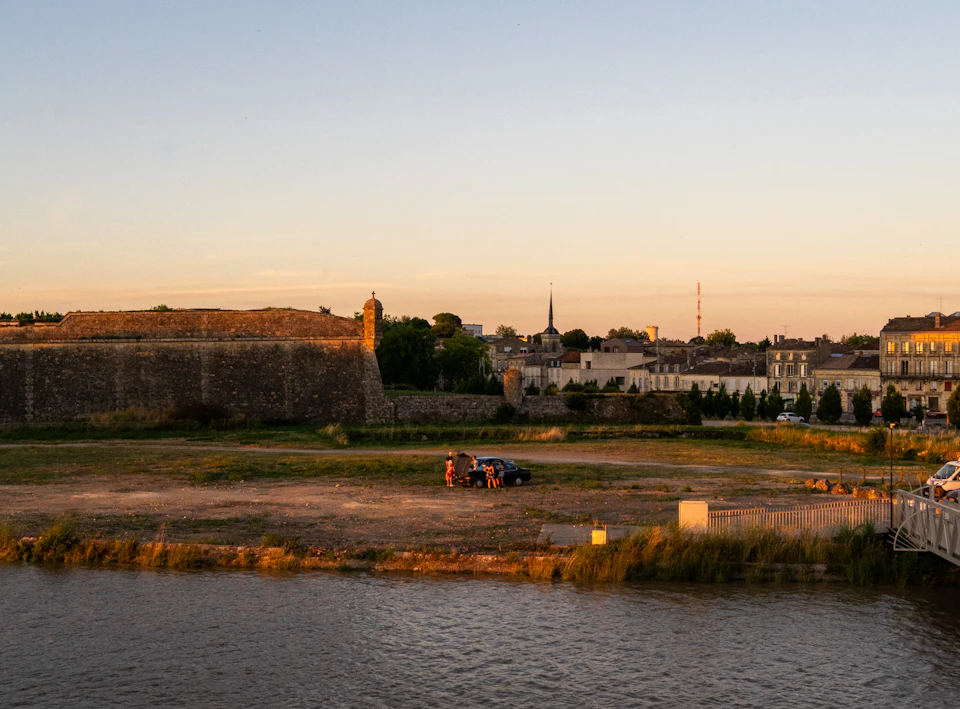 Vauban ramparts with star-shaped bastions at Citadelle de Blaye