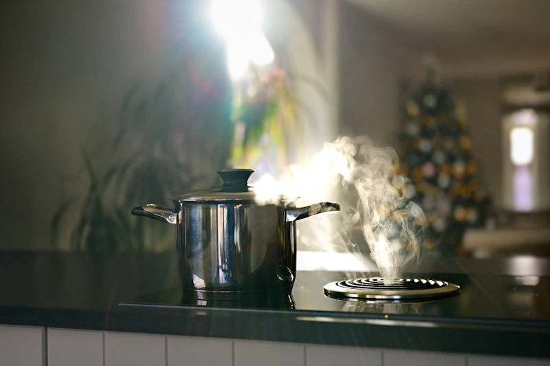 Cuisine maison avec autocuiseur vapeur — préparation de repas familiaux