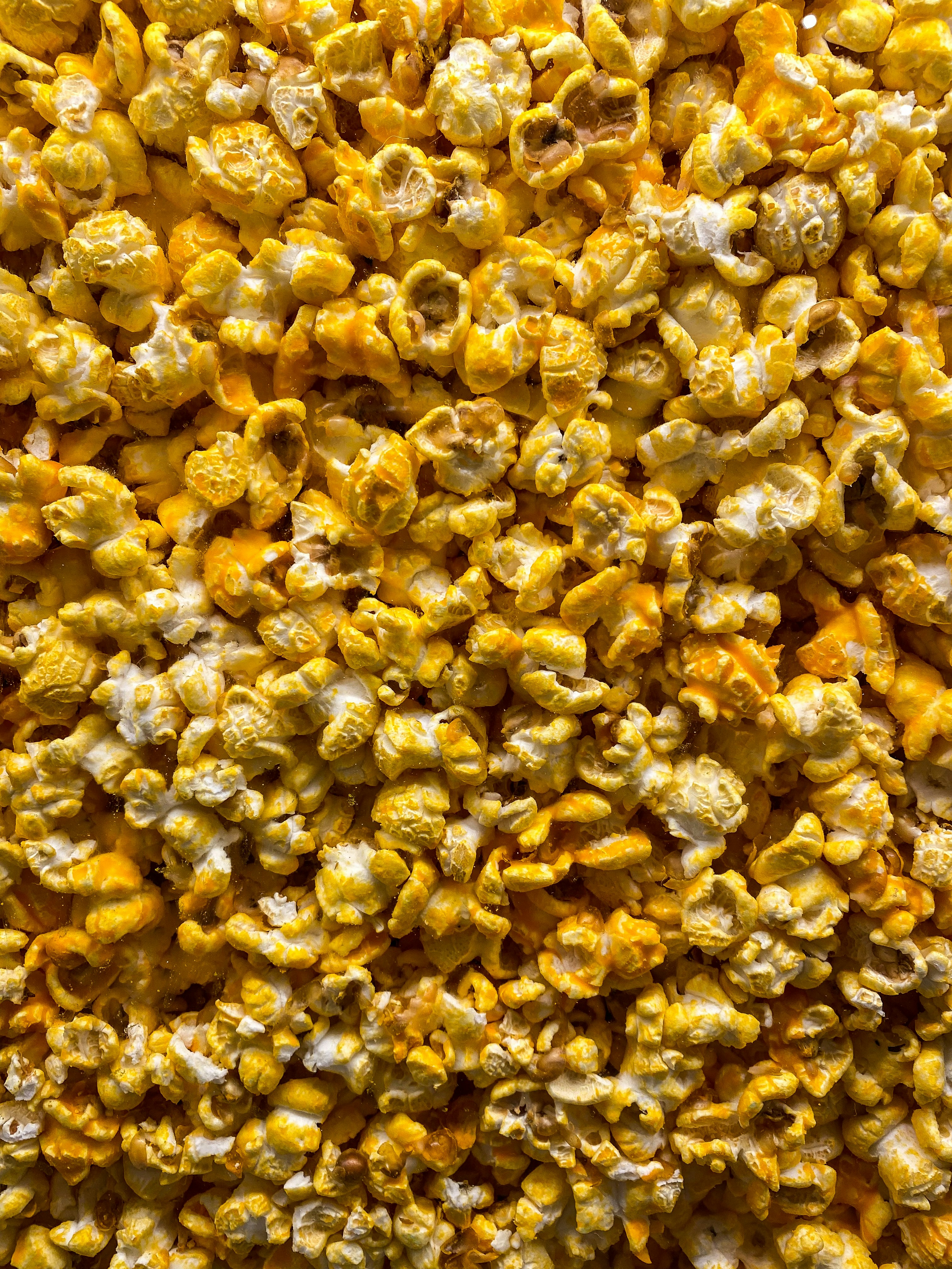 チーズポップコーンのクローズアップ