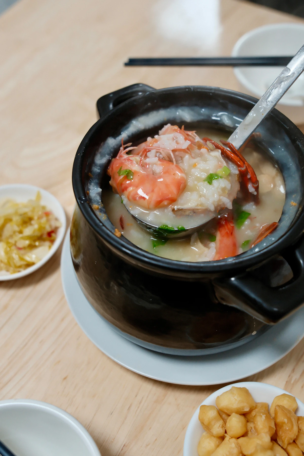 Tingzai Zhou (Sampan Congee) — street food from Guangdong, China