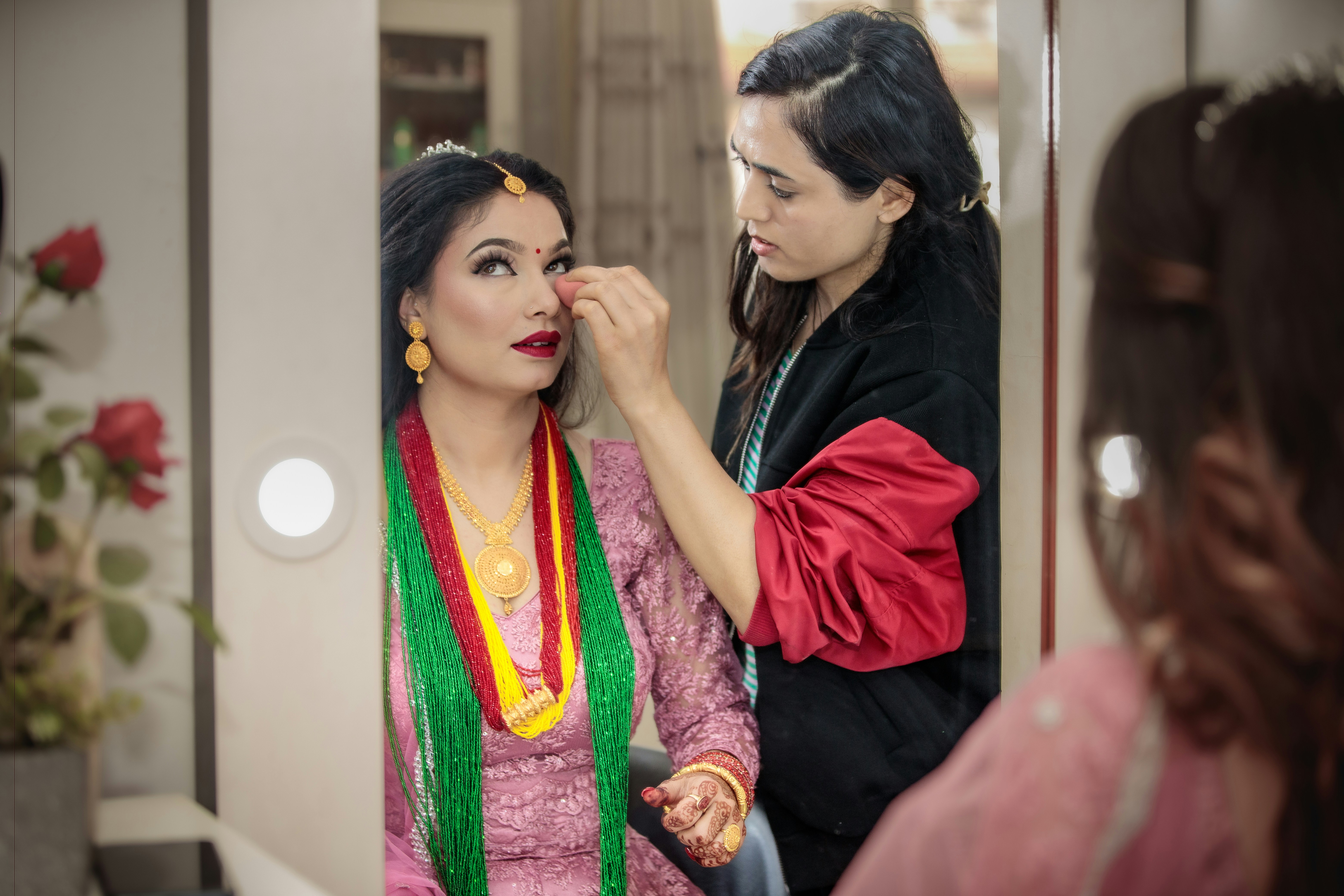 Nepali Bride in Traditional Wedding Attire