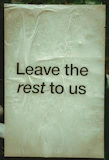 Leave the rest to us on crumpled paper