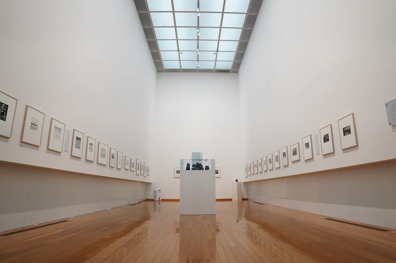 The Museum of Us template — a guided gallery-style wedding website