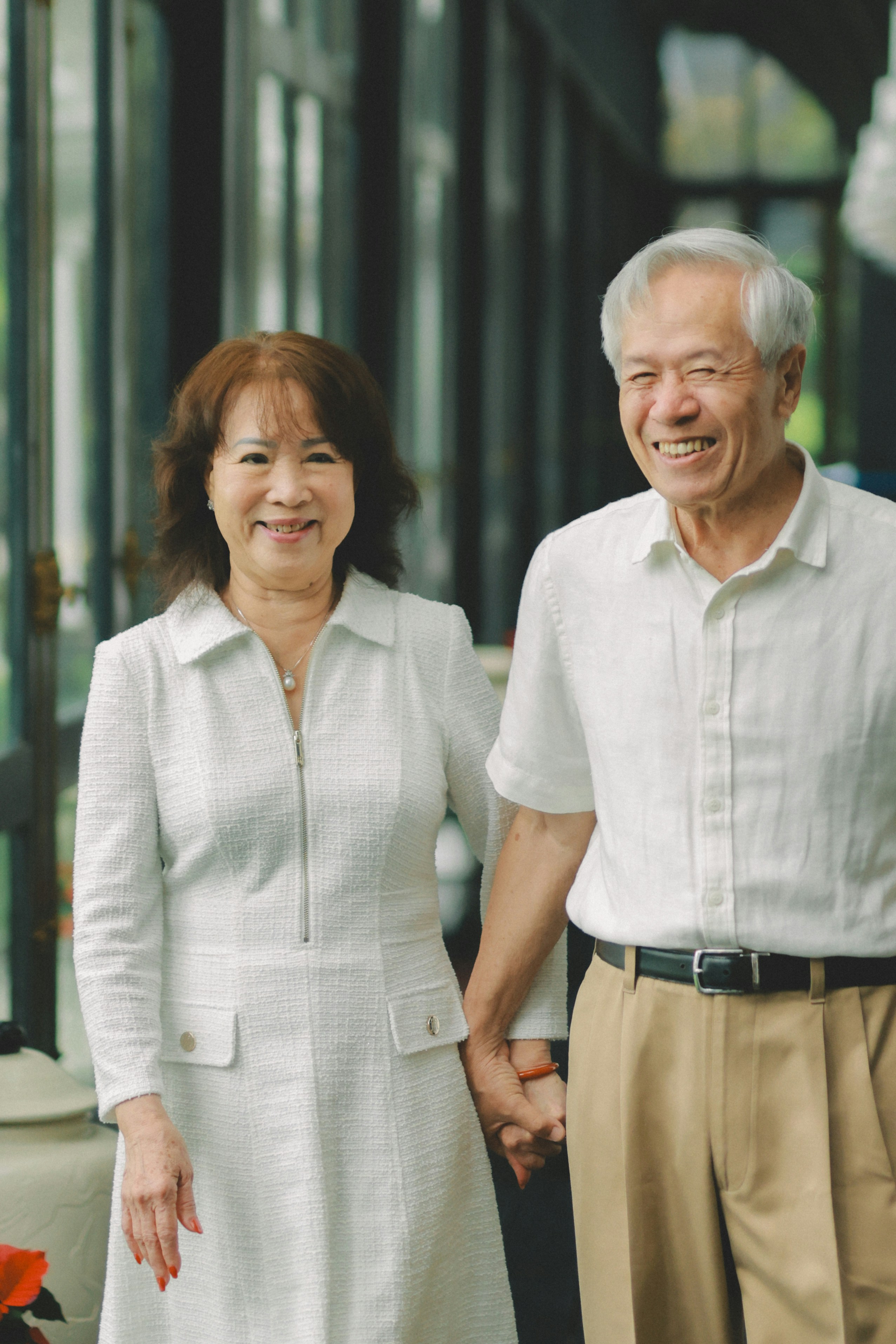 Elderly couple representing secure retirement