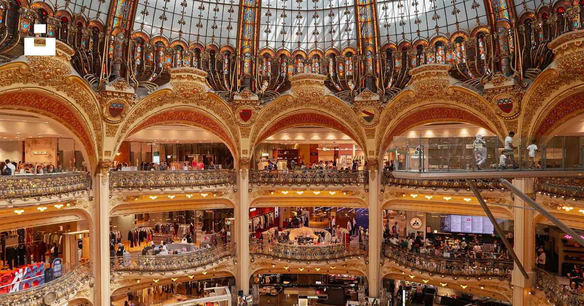 Ornate Interior Of A Grand Department Store With Multiple Levels Photo ornate-interior-of-a-grand-department-store-with-multiple-levels-photo