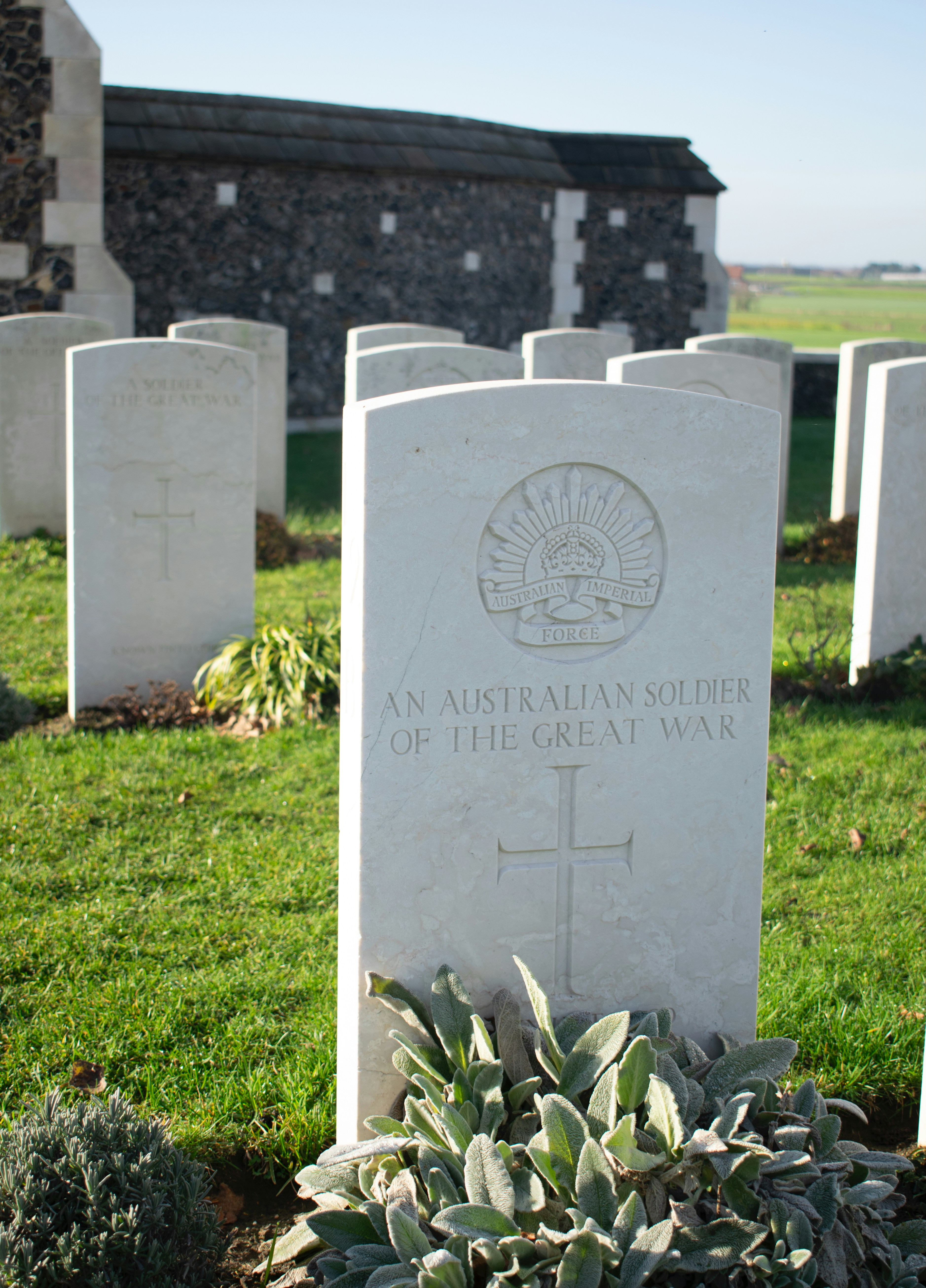 Australian soldier's gravestone from the great war.
