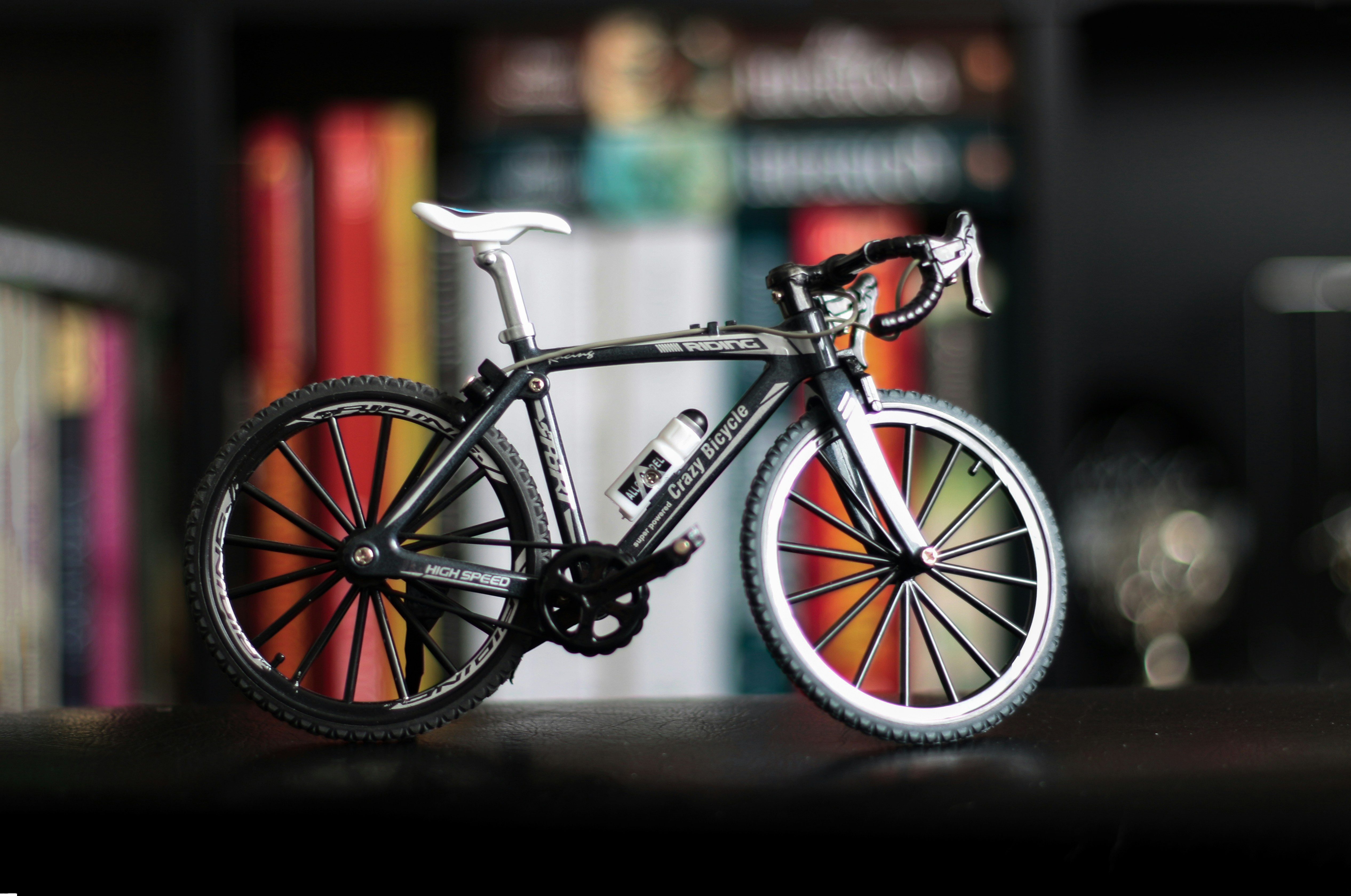A detailed model of a racing bicycle.