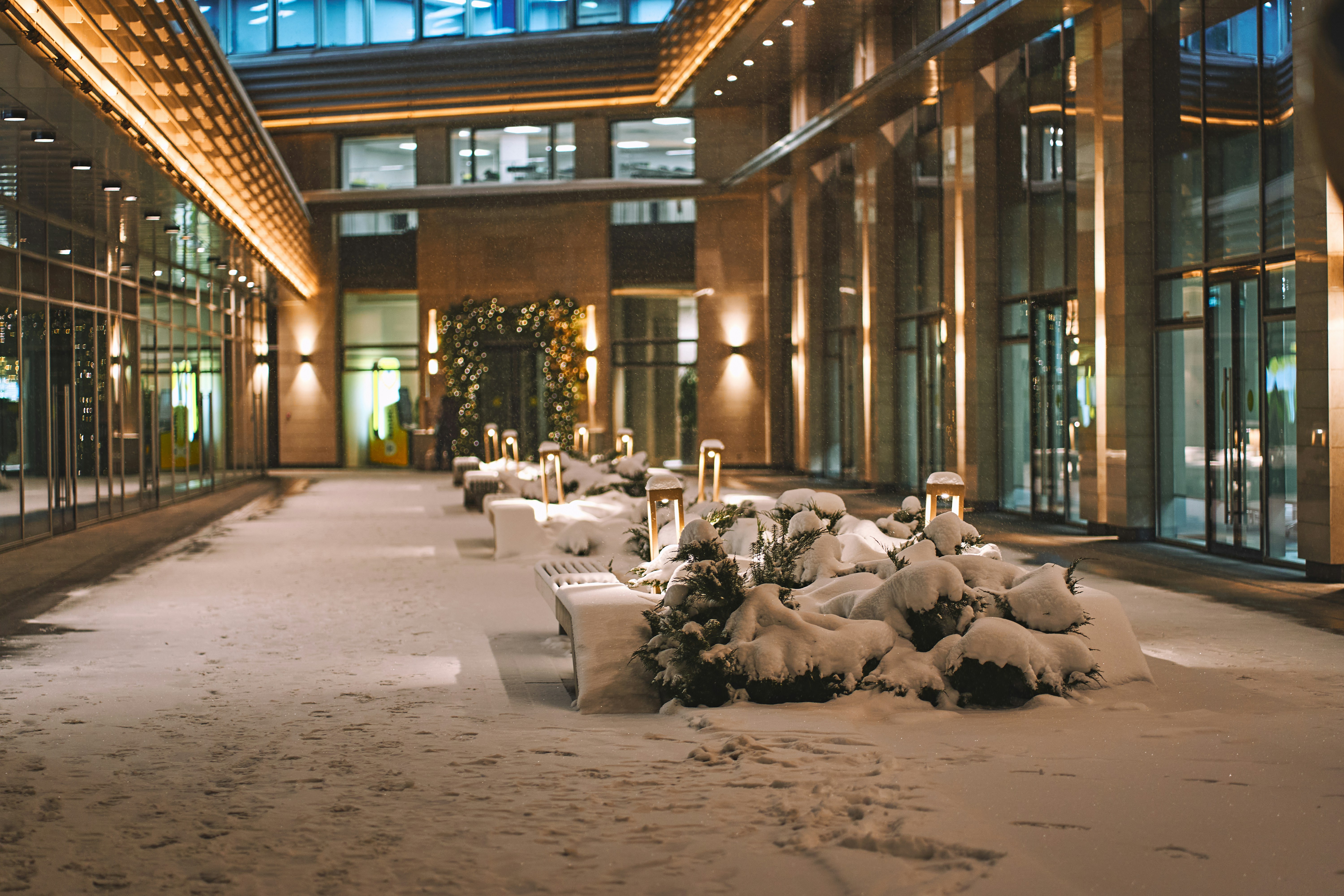 winter business exterior